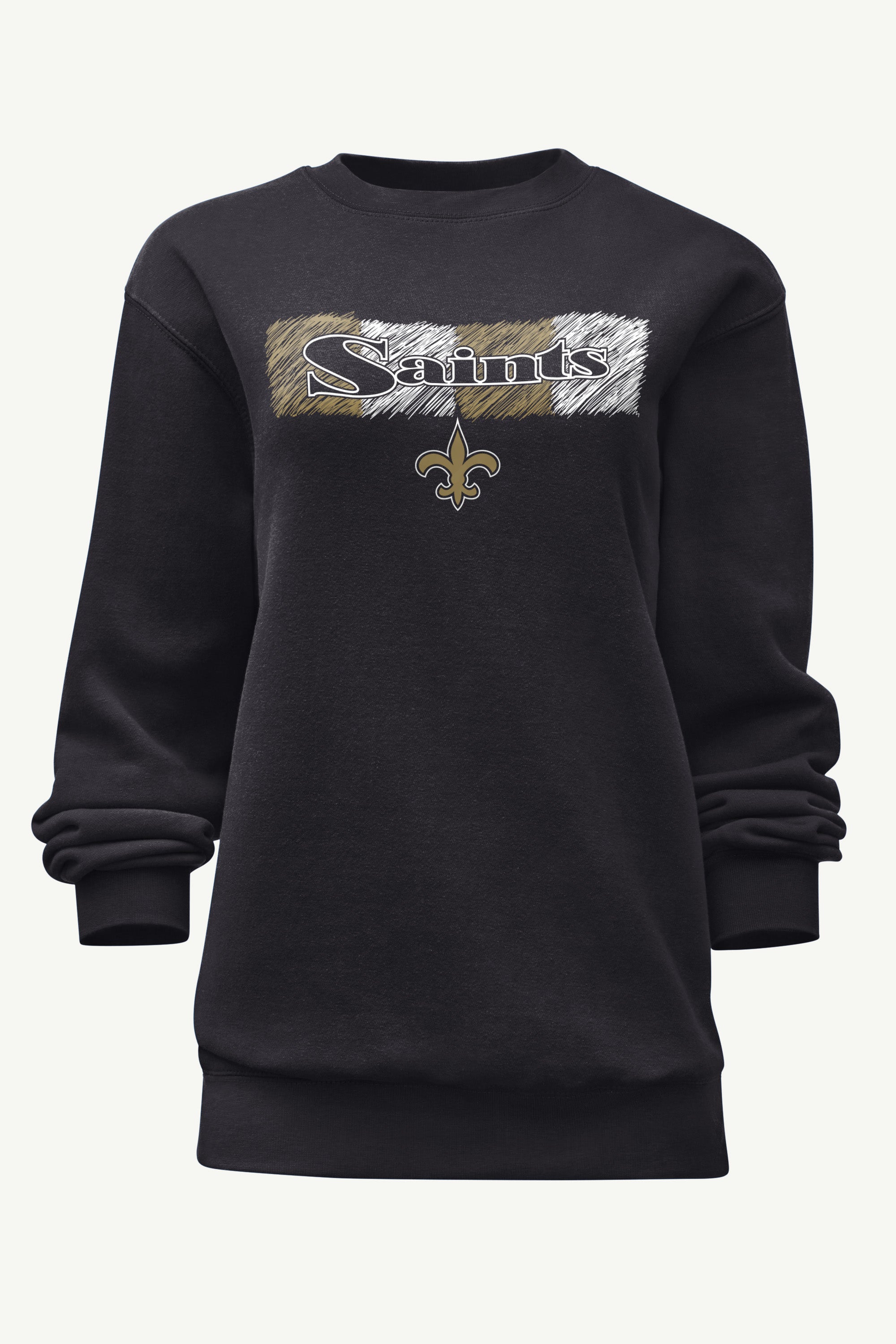 WOMENS NEW ORLEANS SAINTS COLOR SHADDING SWEATSHIRT View 1 | NFL WOMENS NEW ORLEANS SAINTS COLOR SHADDING SWEATSHIRT View 1 | NFL