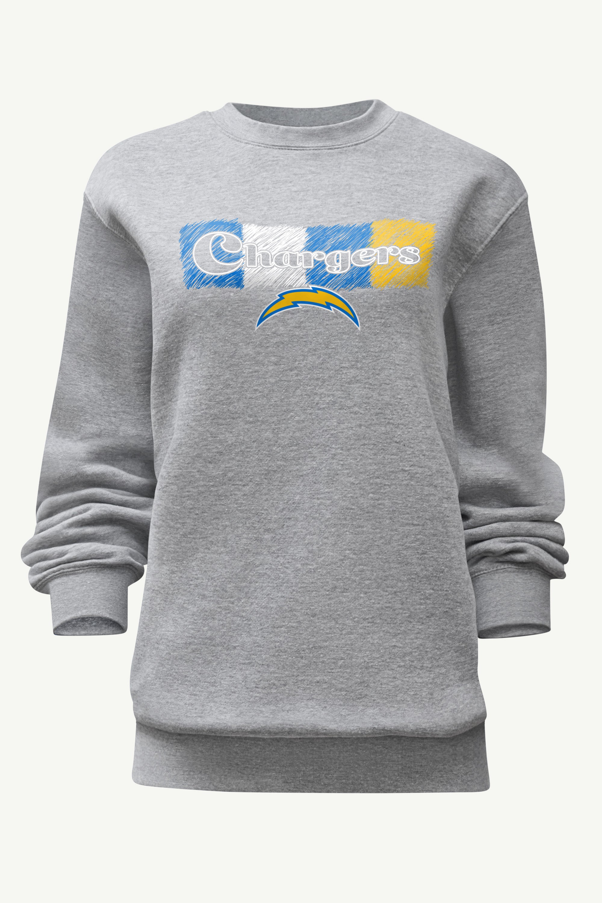 WOMENS LOS ANGELES CHARGERS COLOR SHADDING SWEATSHIRT View 1 | Los Angeles Chargers WOMENS LOS ANGELES CHARGERS COLOR SHADDING SWEATSHIRT View 1 | Los Angeles Chargers