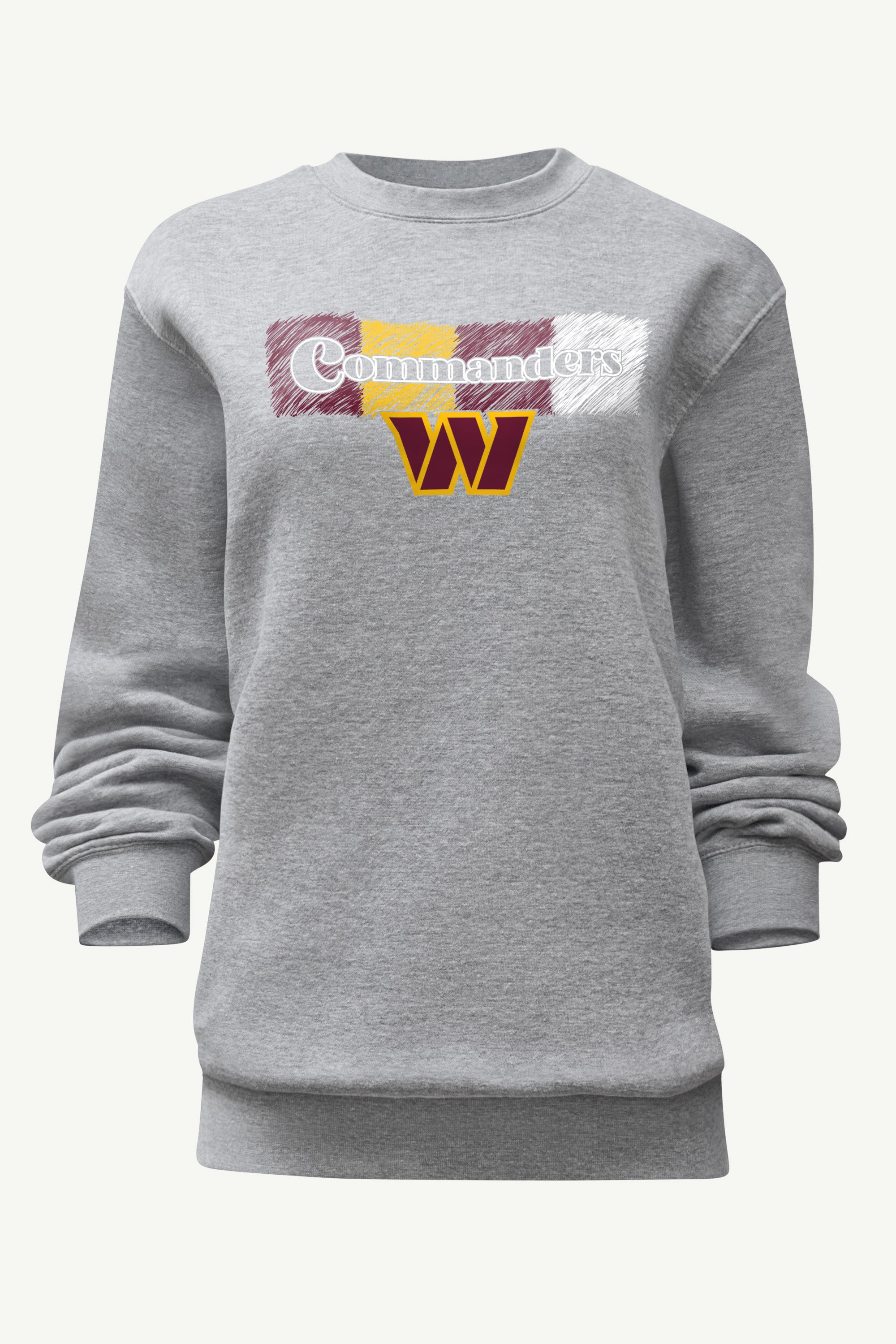 WOMENS WASHINGTON COMMANDERS COLOR SHADDING SWEATSHIRT View 1 | Washington Commanders WOMENS WASHINGTON COMMANDERS COLOR SHADDING SWEATSHIRT View 1 | Washington Commanders