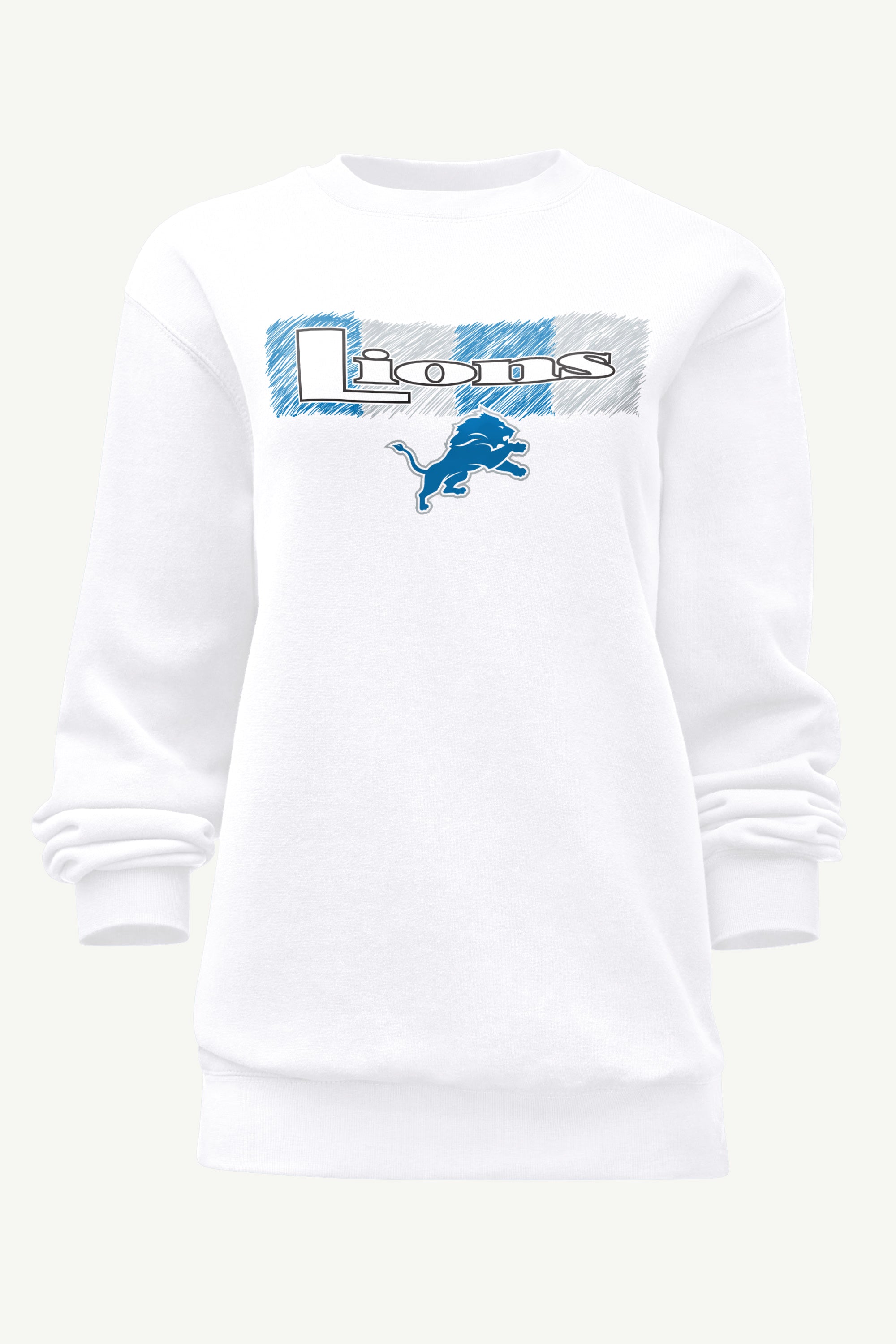 WOMENS DETROIT LIONS COLOR SHADDING SWEATSHIRT View 1 | NFL WOMENS DETROIT LIONS COLOR SHADDING SWEATSHIRT View 1 | NFL