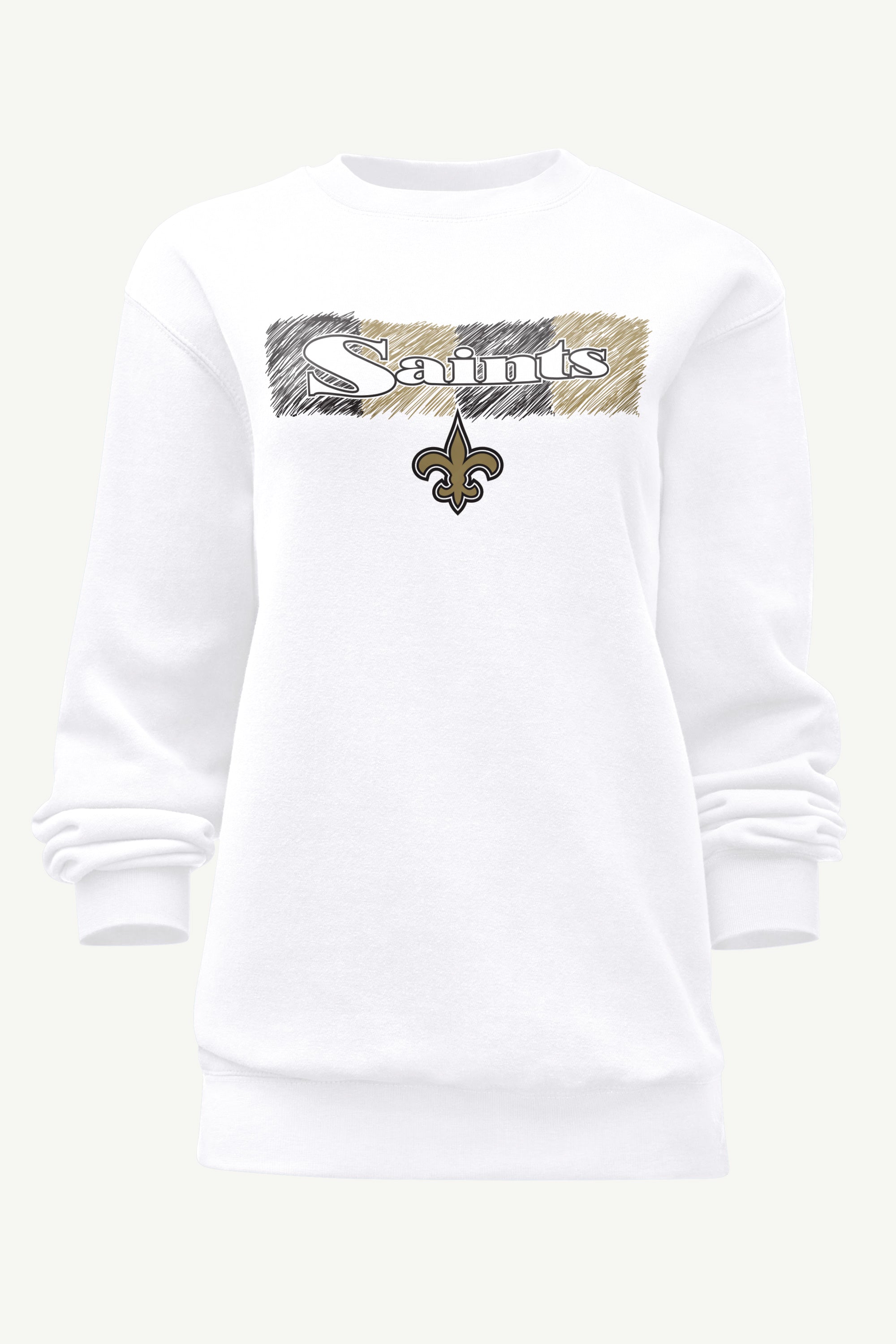 WOMENS NEW ORLEANS SAINTS COLOR SHADDING SWEATSHIRT View 1 | NFL WOMENS NEW ORLEANS SAINTS COLOR SHADDING SWEATSHIRT View 1 | NFL