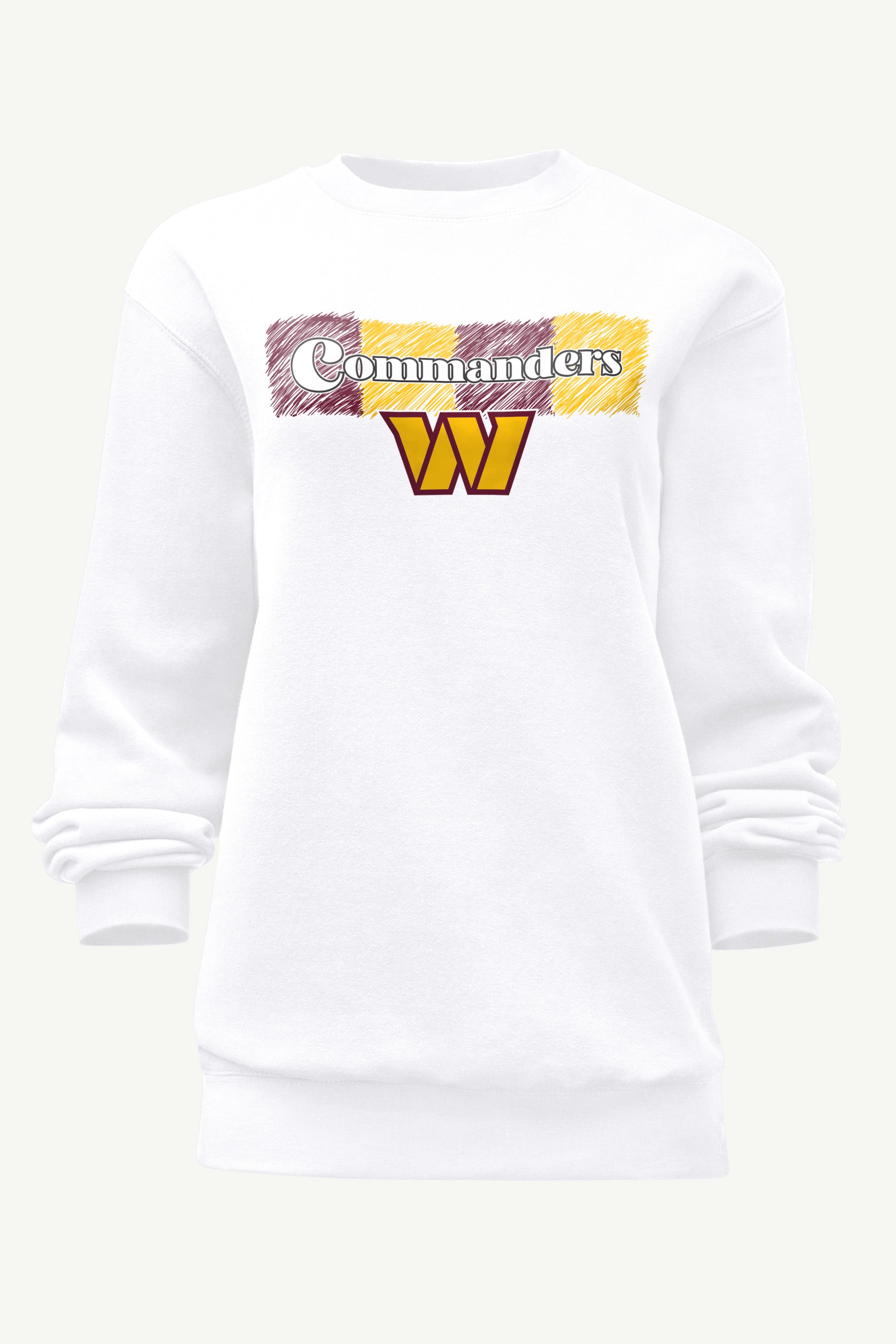 WOMENS WASHINGTON COMMANDERS COLOR SHADDING SWEATSHIRT View 1 | Washington Commanders WOMENS WASHINGTON COMMANDERS COLOR SHADDING SWEATSHIRT View 1 | Washington Commanders