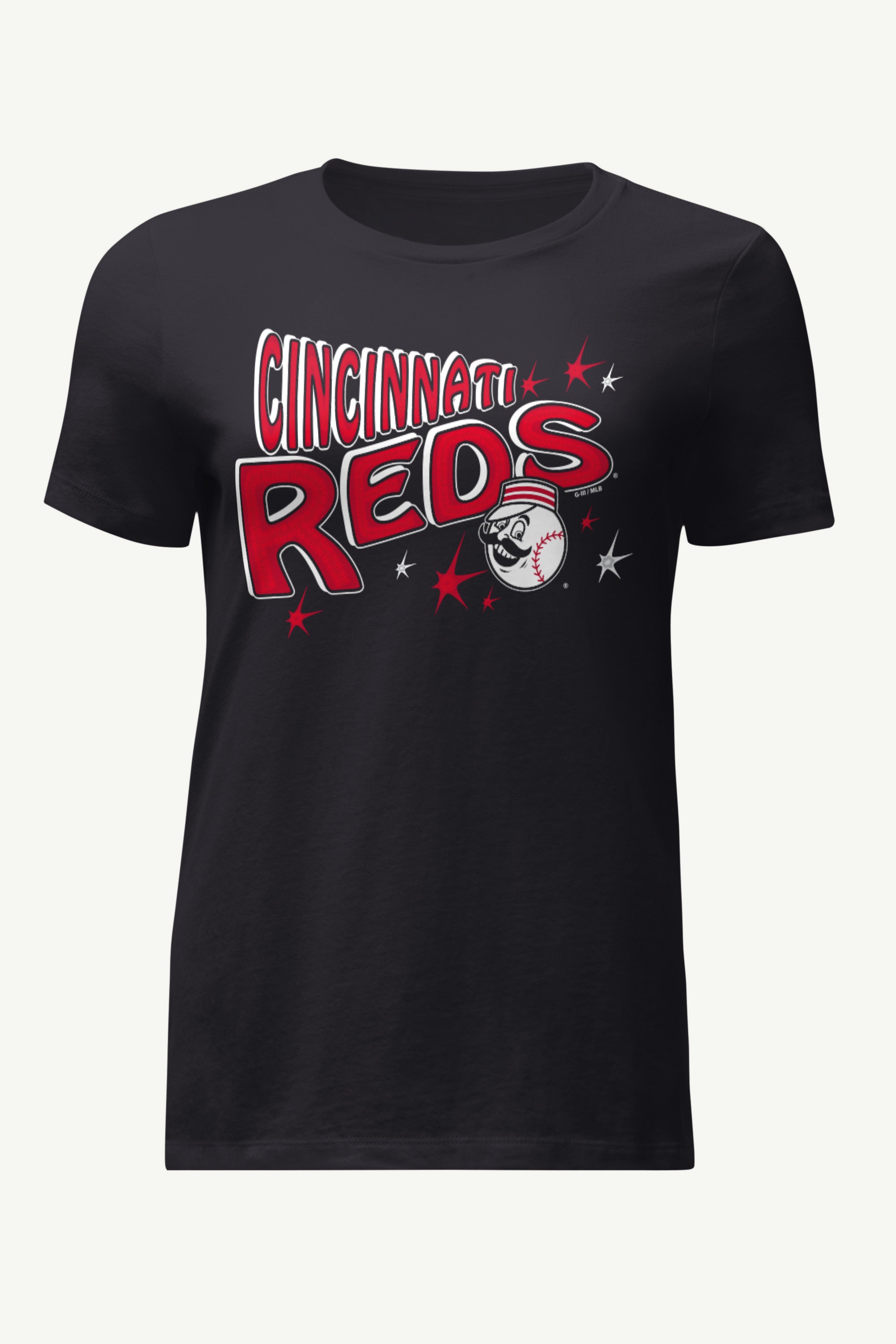 WOMENS CINCINNATI REDS FIREWORKS T SHIRT View 1 | Cincinnati Reds WOMENS CINCINNATI REDS FIREWORKS T SHIRT View 1 | Cincinnati Reds