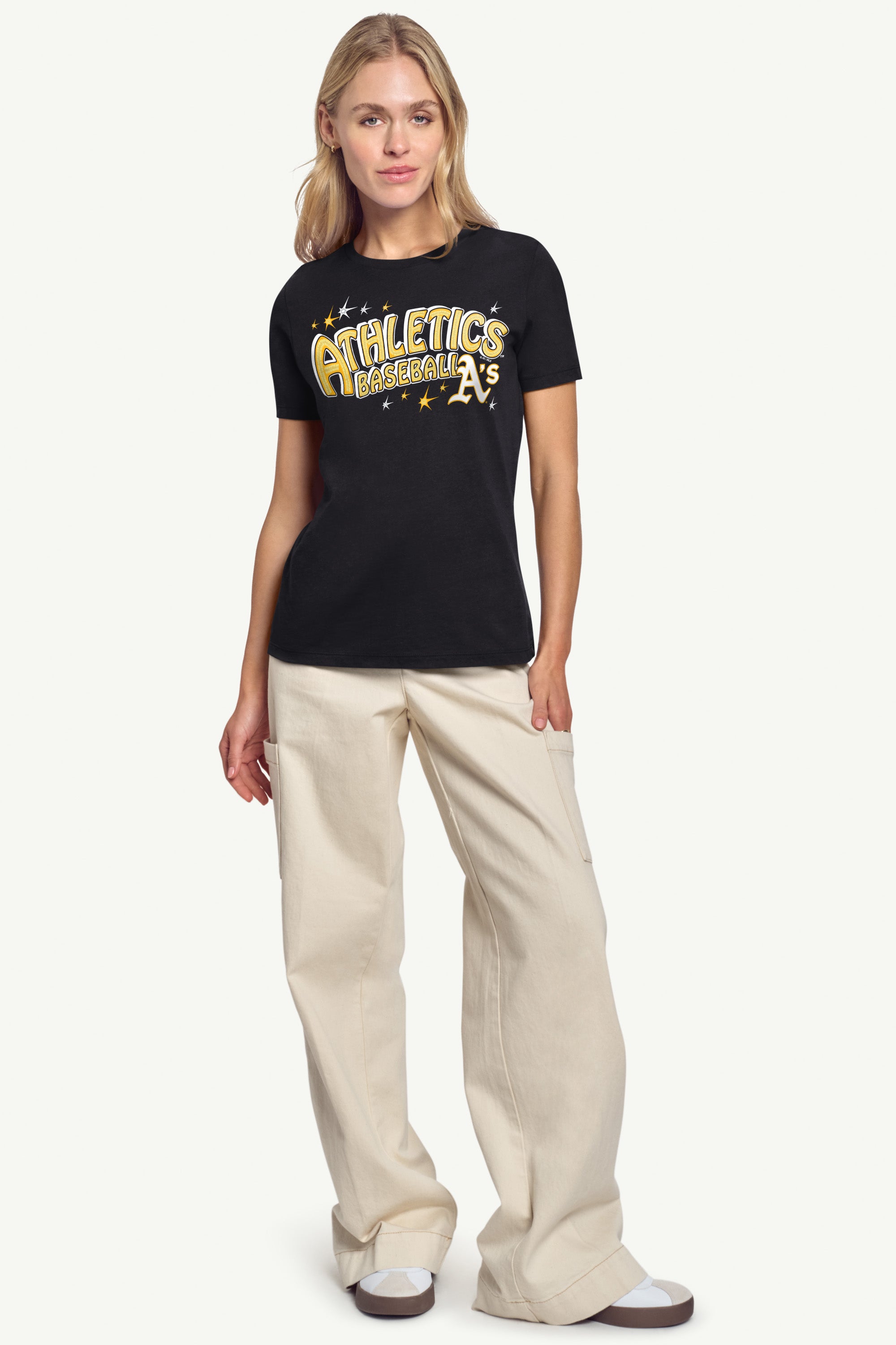 WOMENS OAKLAND ATHLETICS FIREWORKS T SHIRT View 4 | Athletics WOMENS OAKLAND ATHLETICS FIREWORKS T SHIRT View 4 | Athletics