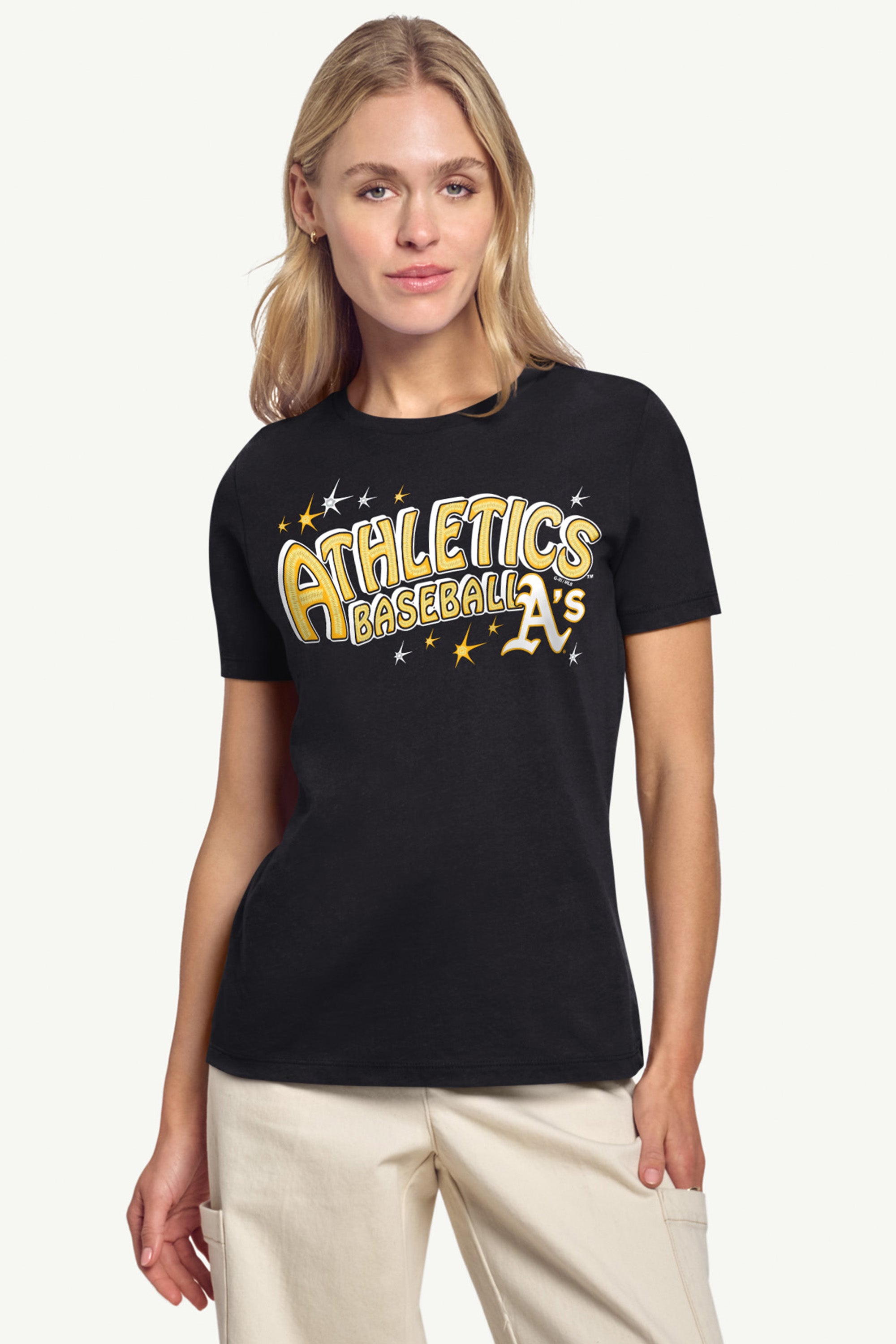 WOMENS OAKLAND ATHLETICS FIREWORKS T SHIRT View 3 | Athletics WOMENS OAKLAND ATHLETICS FIREWORKS T SHIRT View 3 | Athletics