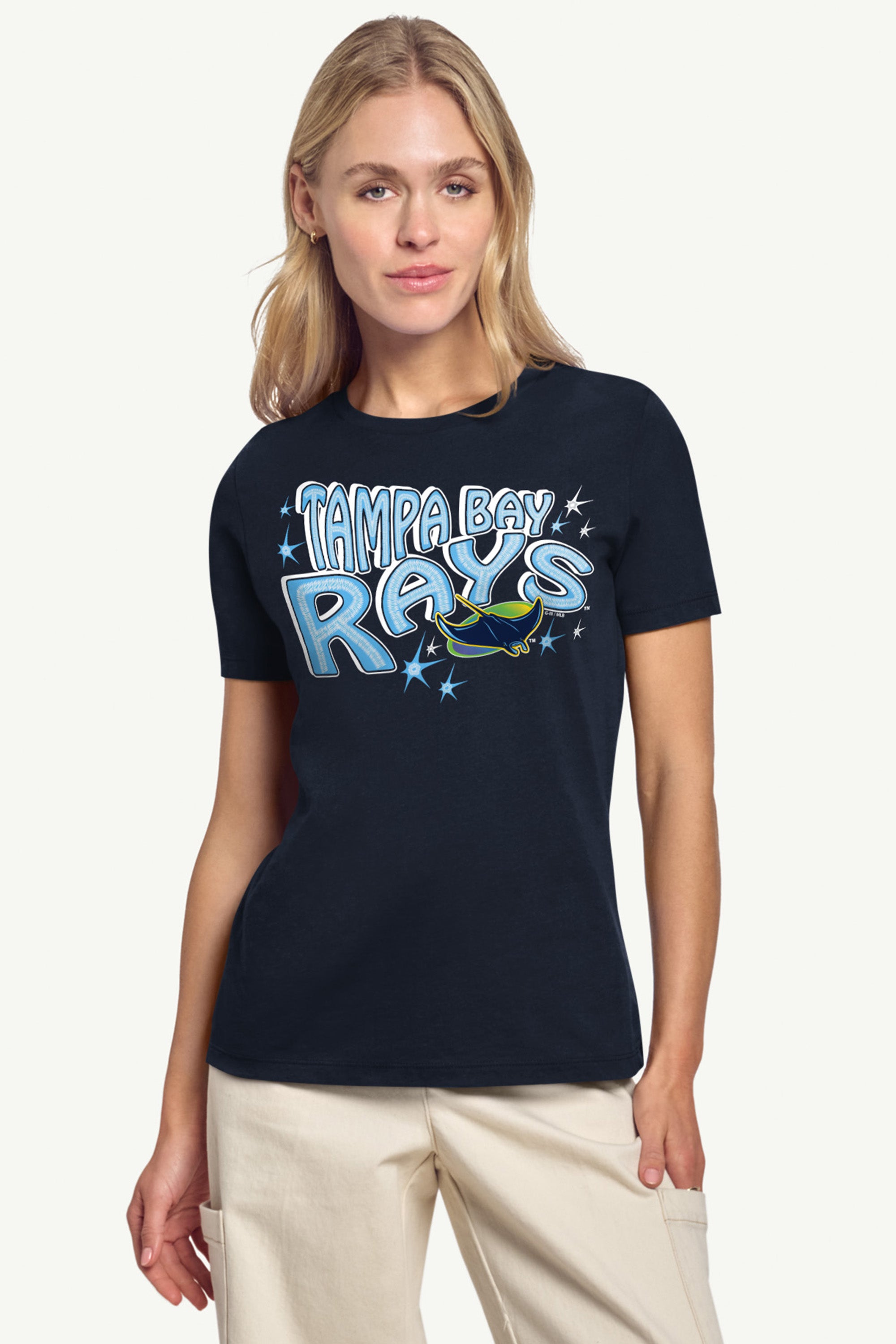 WOMENS TAMPA BAY RAYS FIREWORKS T SHIRT View 3 | Tampa Bay Rays WOMENS TAMPA BAY RAYS FIREWORKS T SHIRT View 3 | Tampa Bay Rays