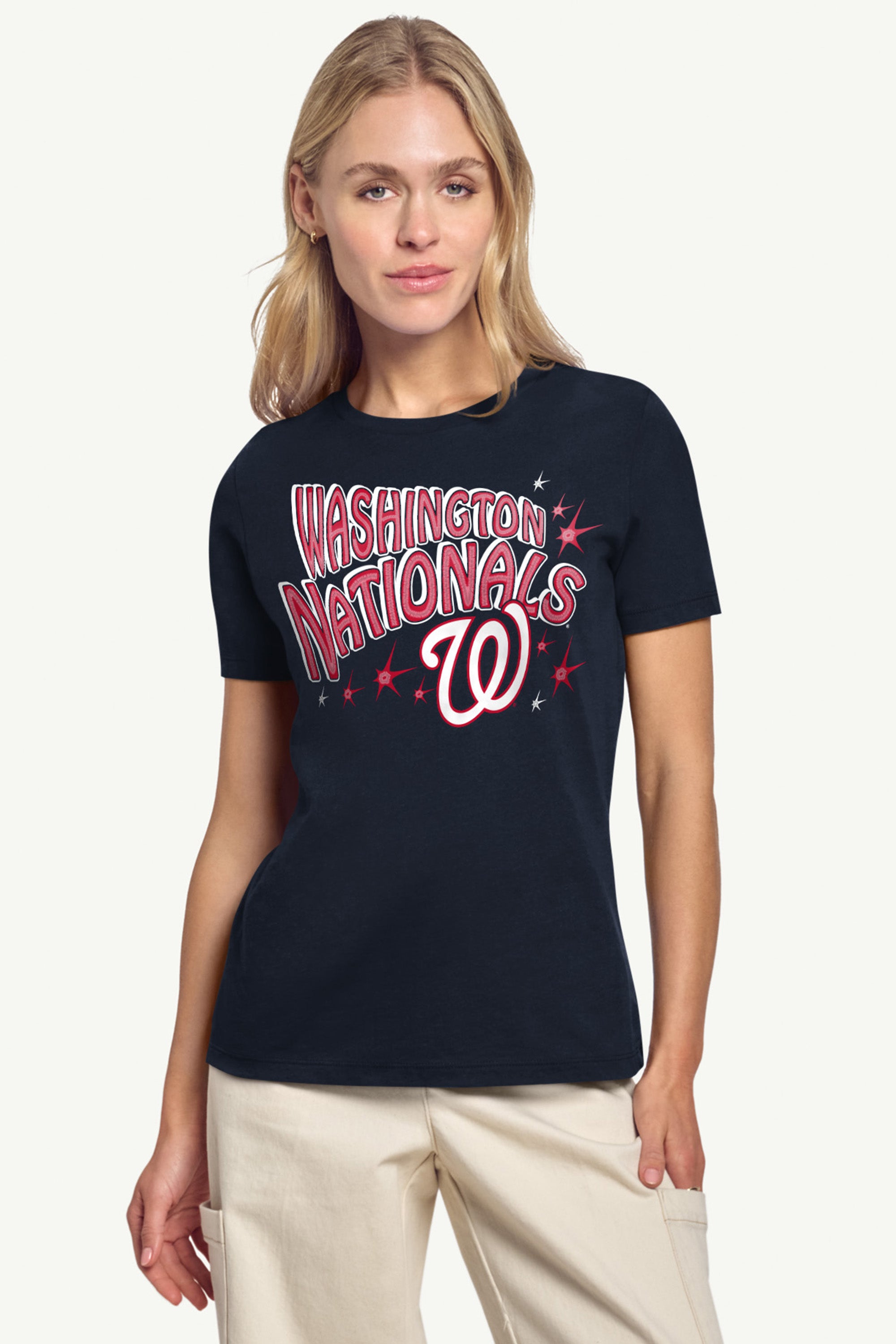 WOMENS WASHINGTON NATIONALS FIREWORKS T SHIRT View 3 | Washington Nationals WOMENS WASHINGTON NATIONALS FIREWORKS T SHIRT View 3 | Washington Nationals