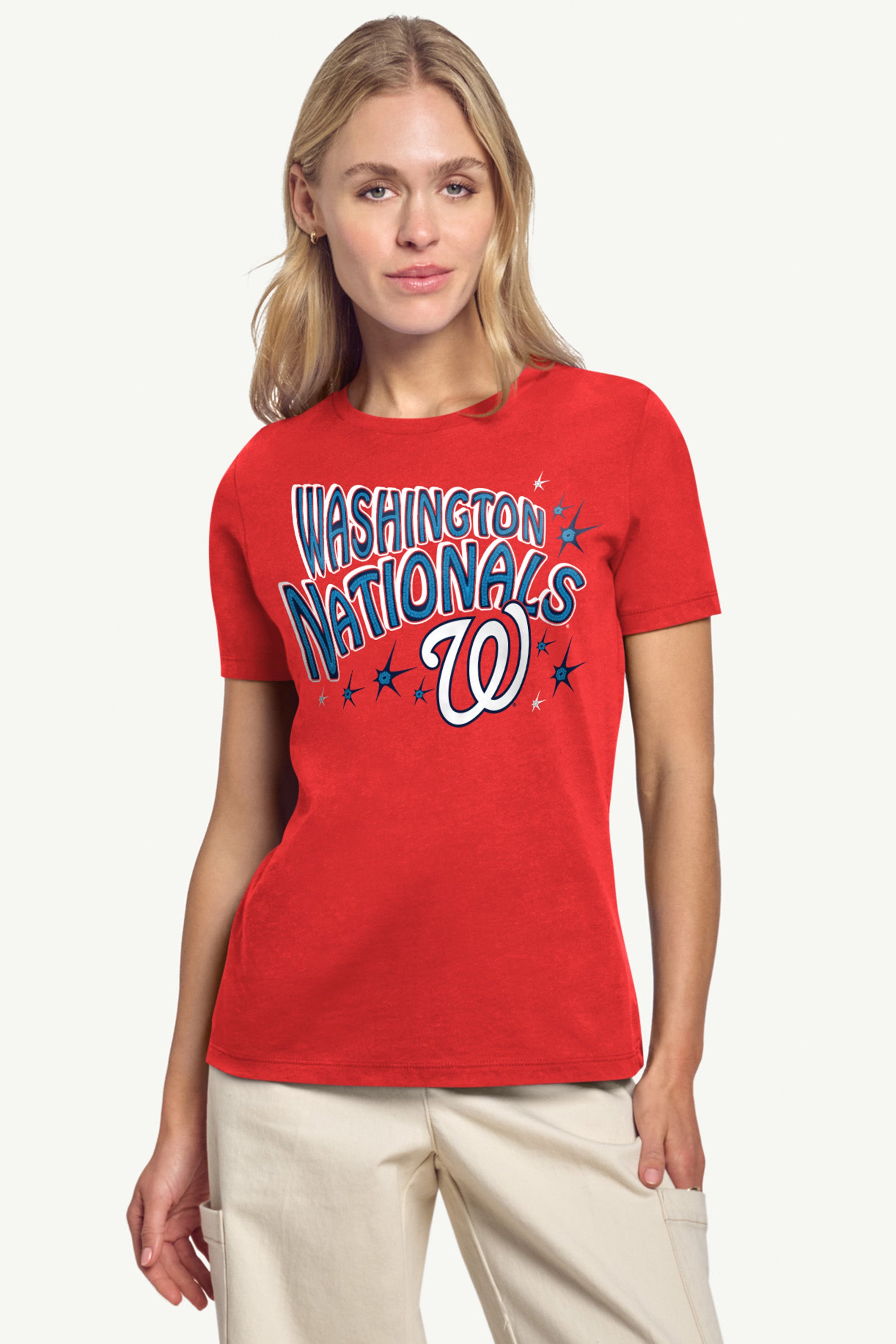 WOMENS WASHINGTON NATIONALS FIREWORKS T SHIRT View 3 | Washington Nationals WOMENS WASHINGTON NATIONALS FIREWORKS T SHIRT View 3 | Washington Nationals