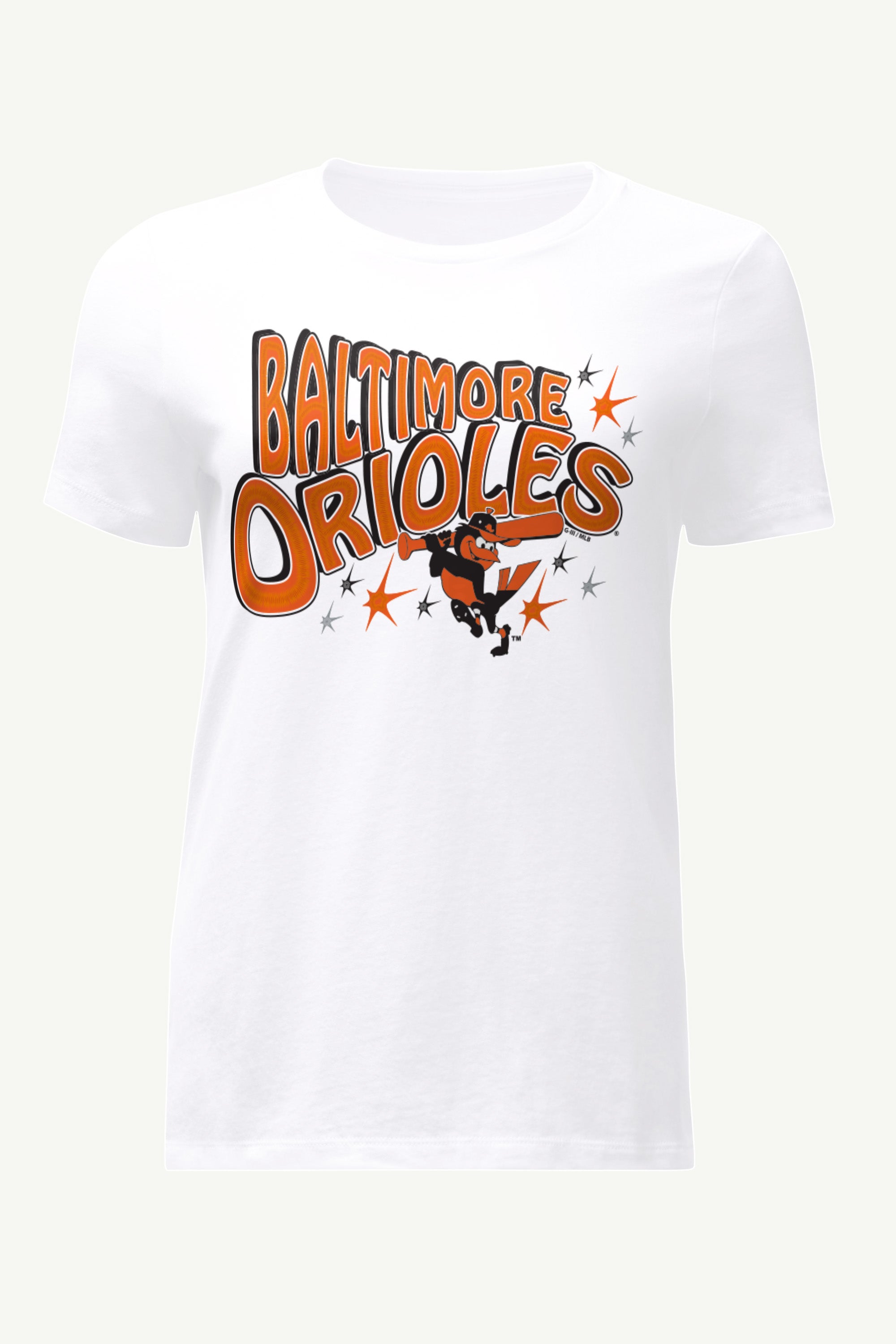 WOMENS BALTIMORE ORIOLES FIREWORKS T SHIRT View 1 | Baltimore Orioles WOMENS BALTIMORE ORIOLES FIREWORKS T SHIRT View 1 | Baltimore Orioles