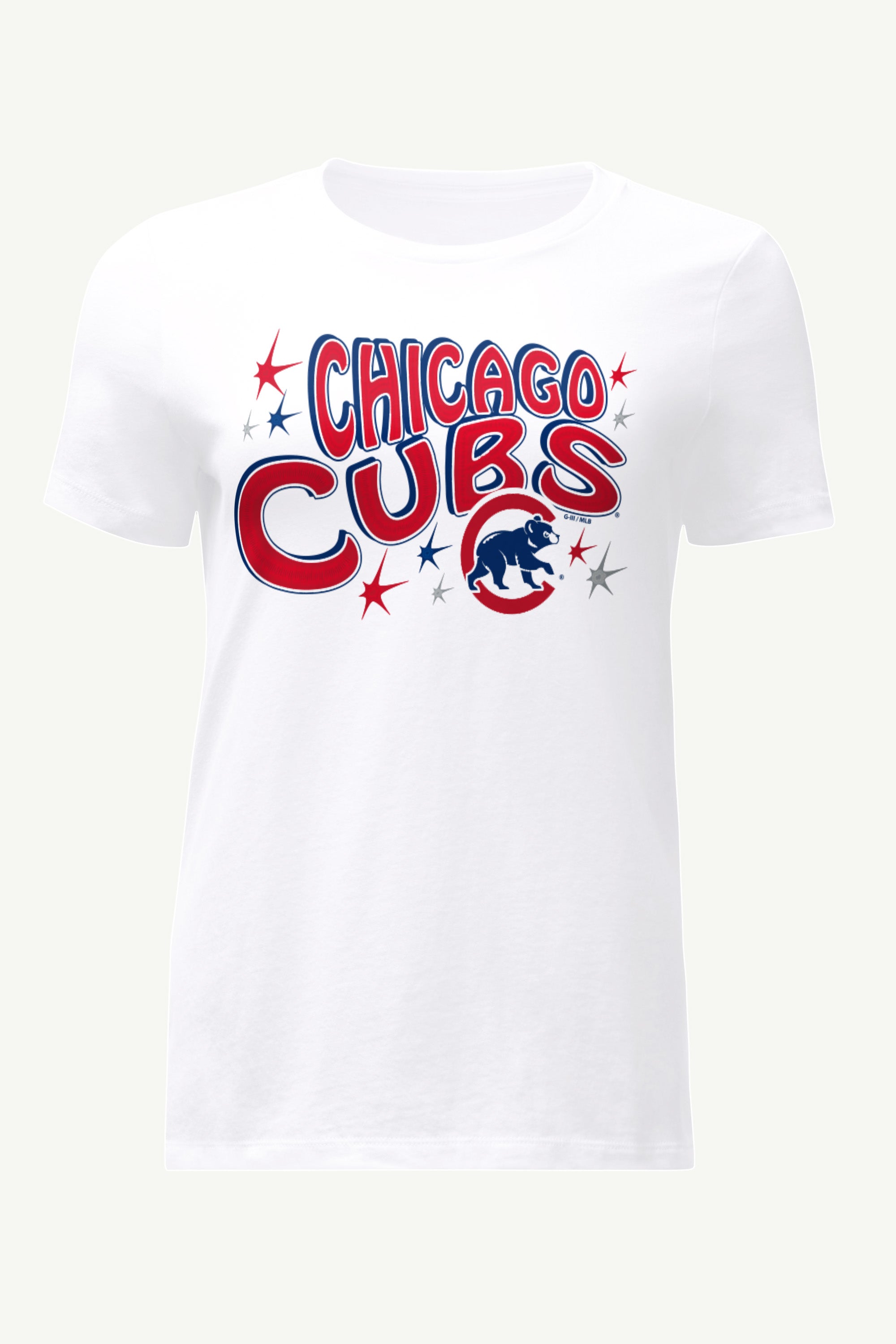 WOMENS CHICAGO CUBS FIREWORKS T SHIRT View 1 | MLB WOMENS CHICAGO CUBS FIREWORKS T SHIRT View 1 | MLB