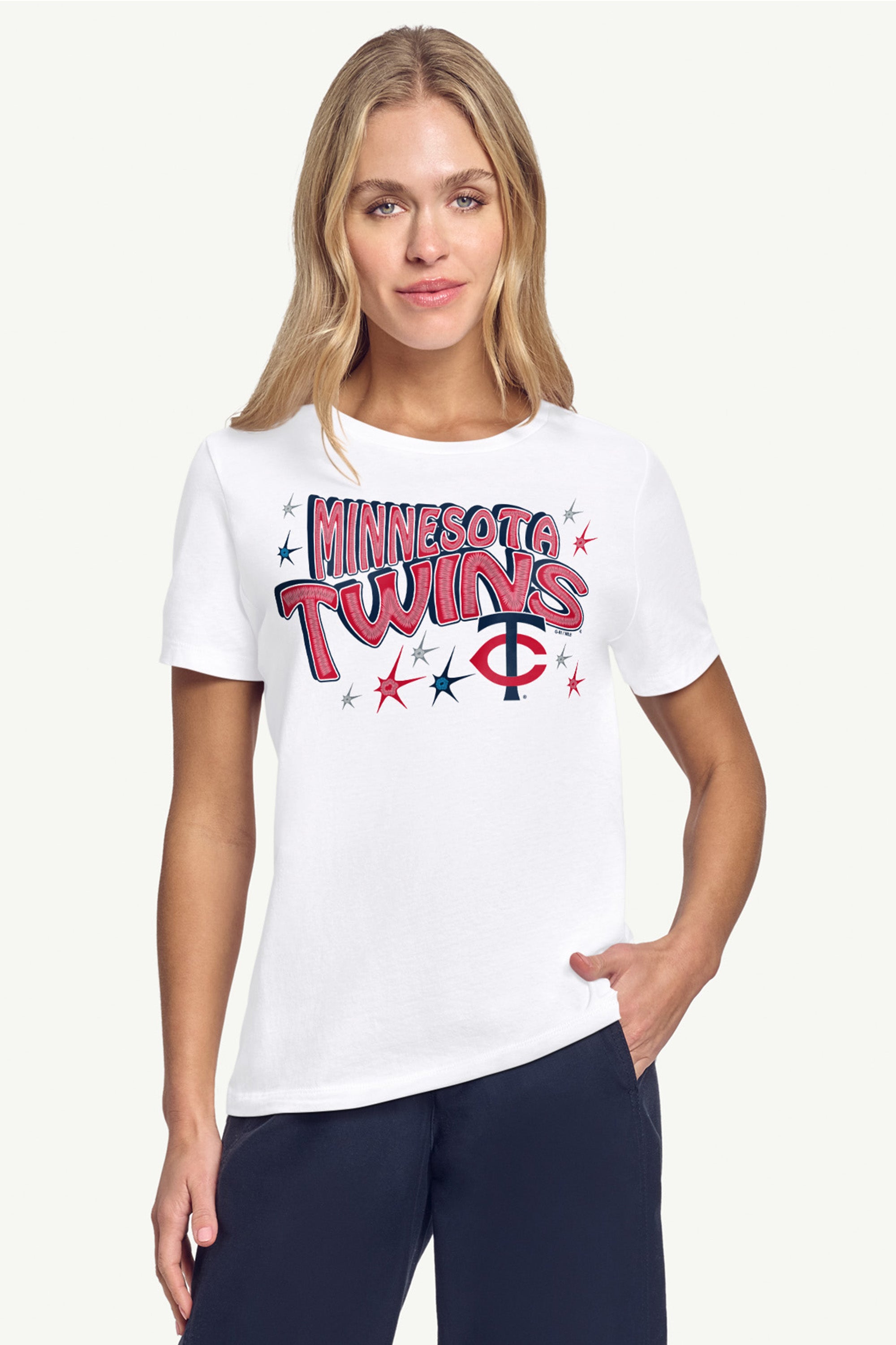 WOMENS MINNESOTA TWINS FIREWORKS T SHIRT View 3 | Minnesota Twins WOMENS MINNESOTA TWINS FIREWORKS T SHIRT View 3 | Minnesota Twins