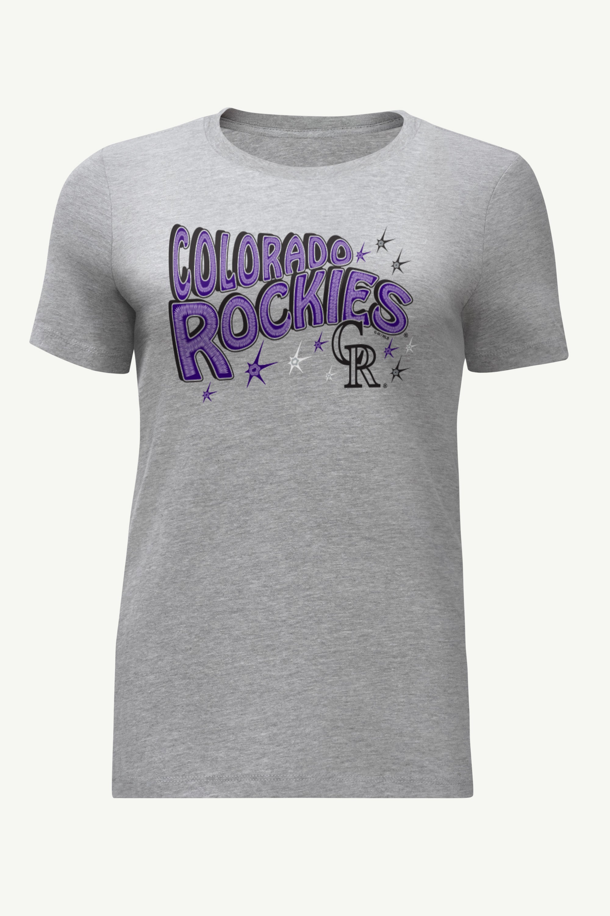 WOMENS COLORADO ROCKIES FIREWORKS T SHIRT View 1 | MLB WOMENS COLORADO ROCKIES FIREWORKS T SHIRT View 1 | MLB