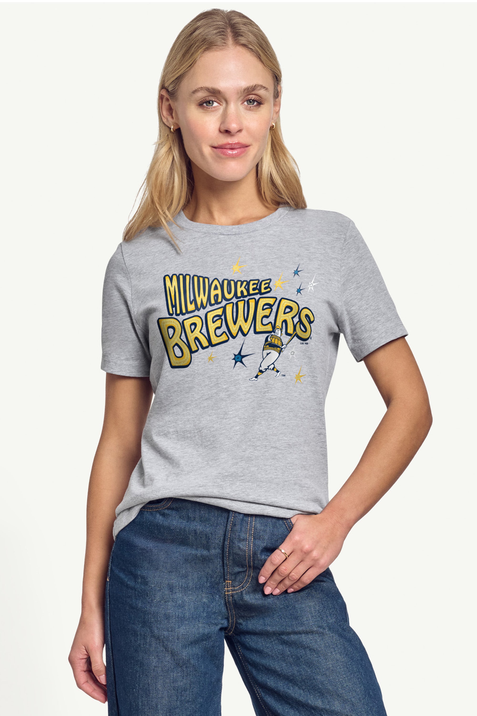 WOMENS MILWAUKEE BREWERS FIREWORKS T SHIRT View 3 WOMENS MILWAUKEE BREWERS FIREWORKS T SHIRT View 3