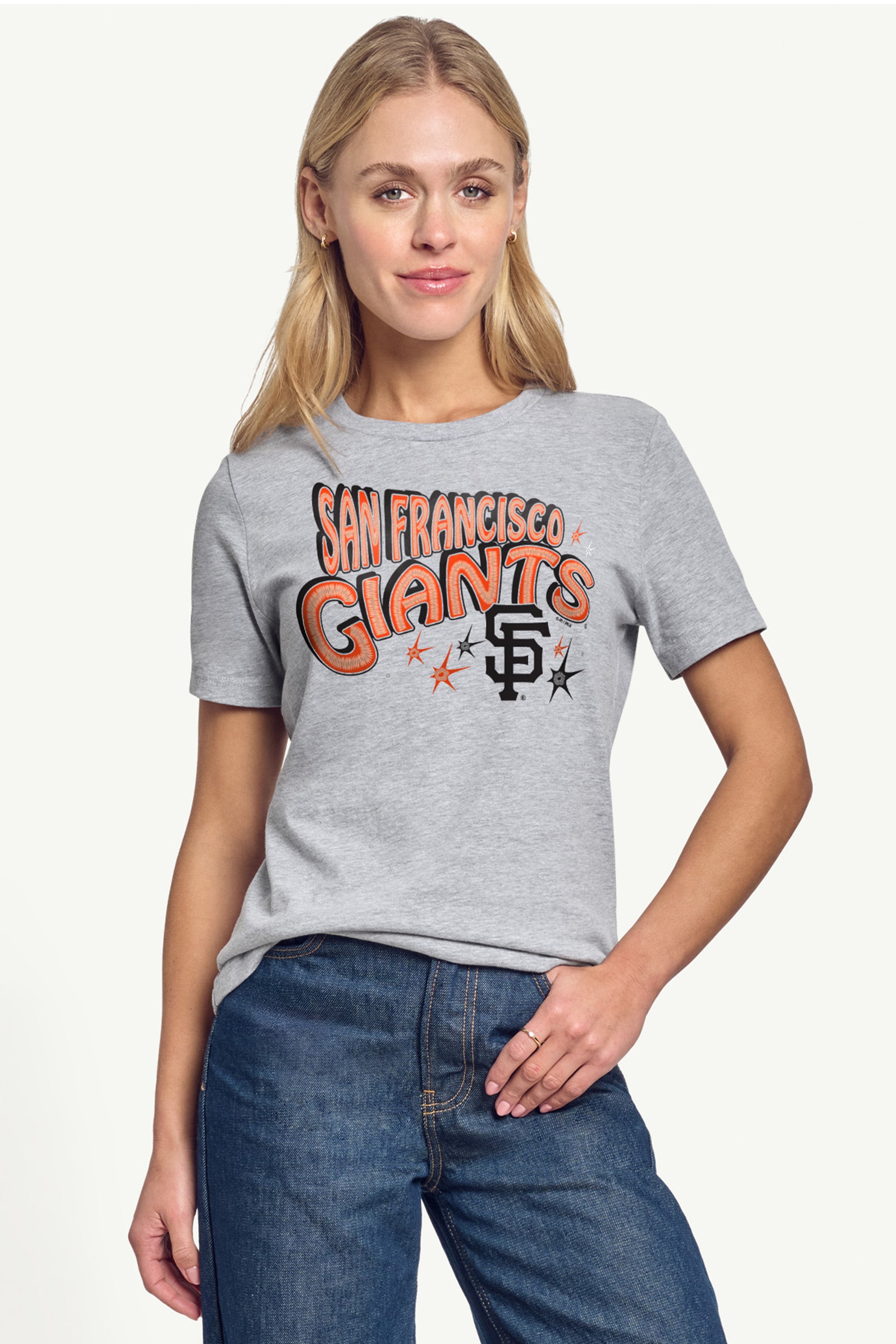 WOMENS SAN FRANCISCO GIANTS FIREWORKS T SHIRT View 3 | MLB WOMENS SAN FRANCISCO GIANTS FIREWORKS T SHIRT View 3 | MLB