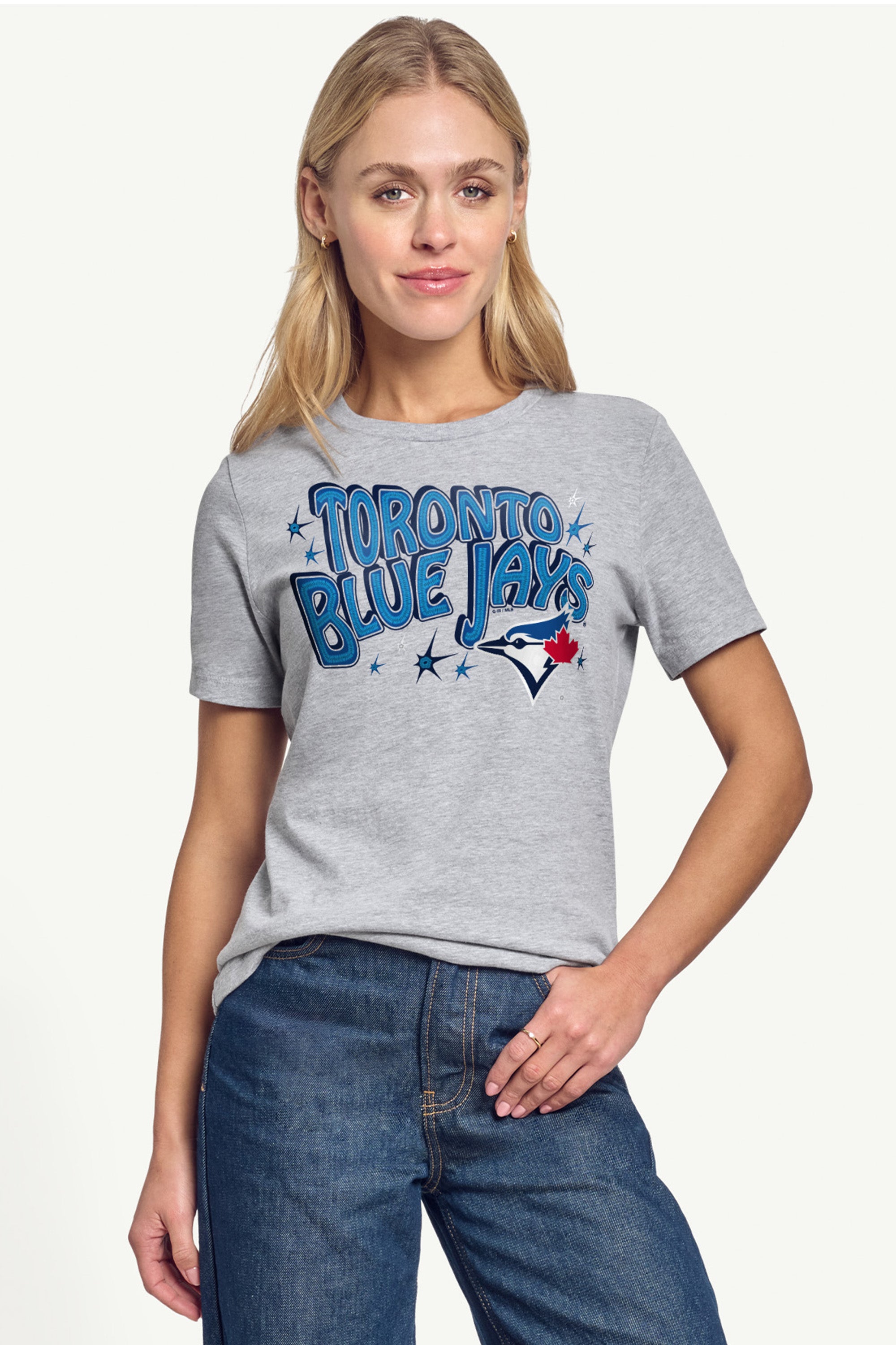 WOMENS TORONTO BLUE JAYS FIREWORKS T SHIRT View 3 | MLB WOMENS TORONTO BLUE JAYS FIREWORKS T SHIRT View 3 | MLB