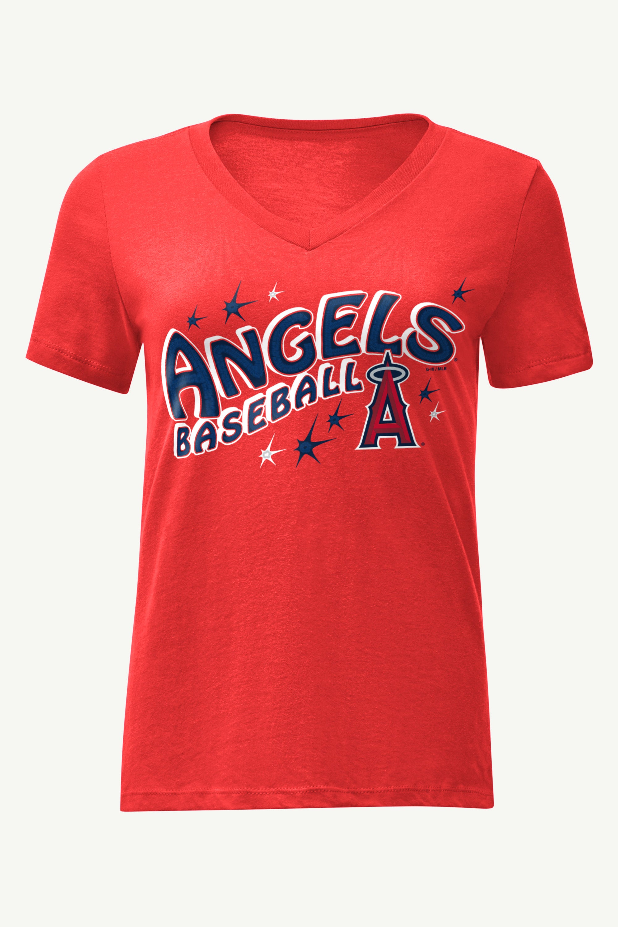 WOMENS LOS ANGELES ANGELS FIREWORKS V NECK T SHIRT View 4 | Los Angeles Angels WOMENS LOS ANGELES ANGELS FIREWORKS V NECK T SHIRT View 4 | Los Angeles Angels