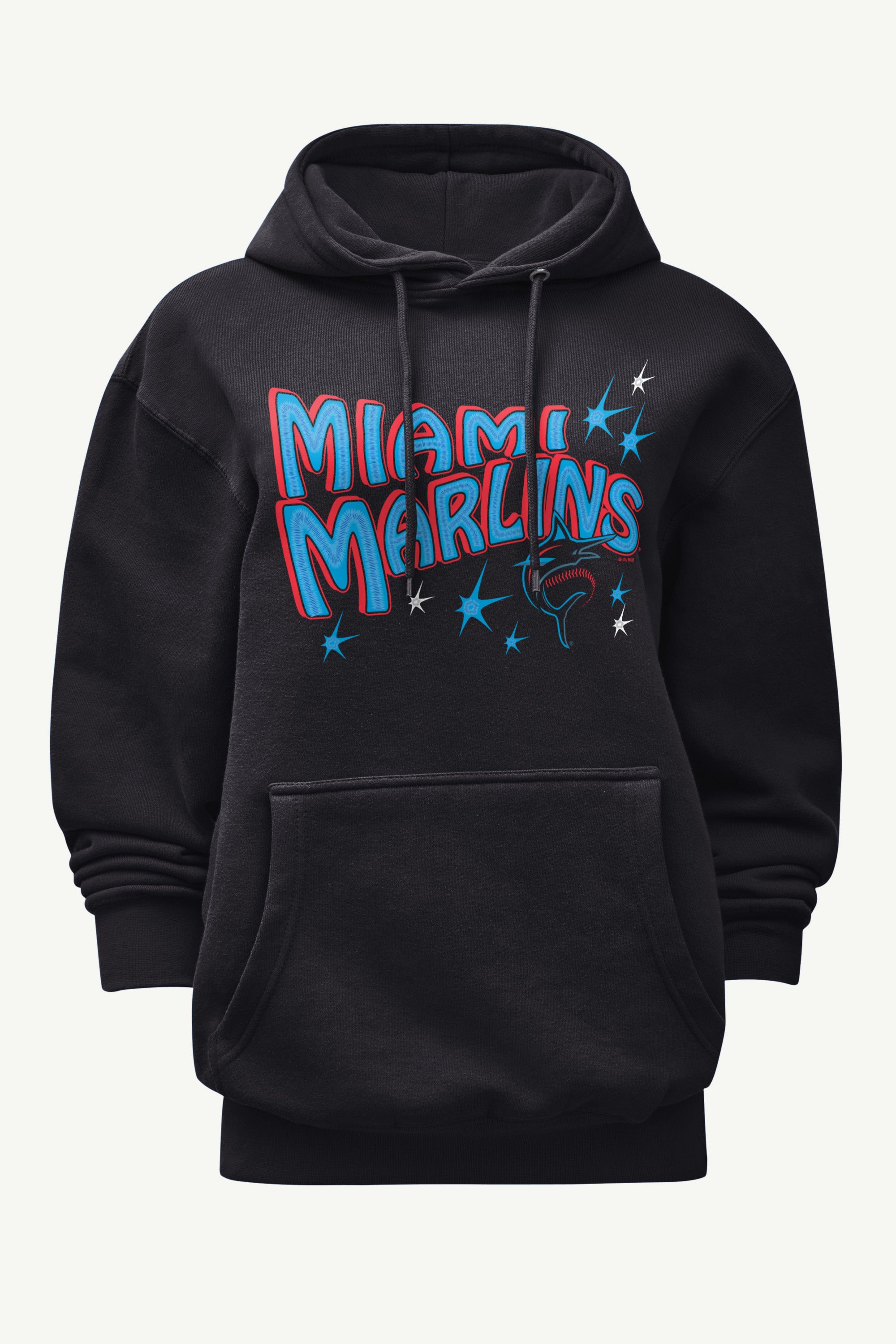 WOMENS MIAMI MARLINS FIREWORKS HOODIE View 1 | Miami Marlins WOMENS MIAMI MARLINS FIREWORKS HOODIE View 1 | Miami Marlins