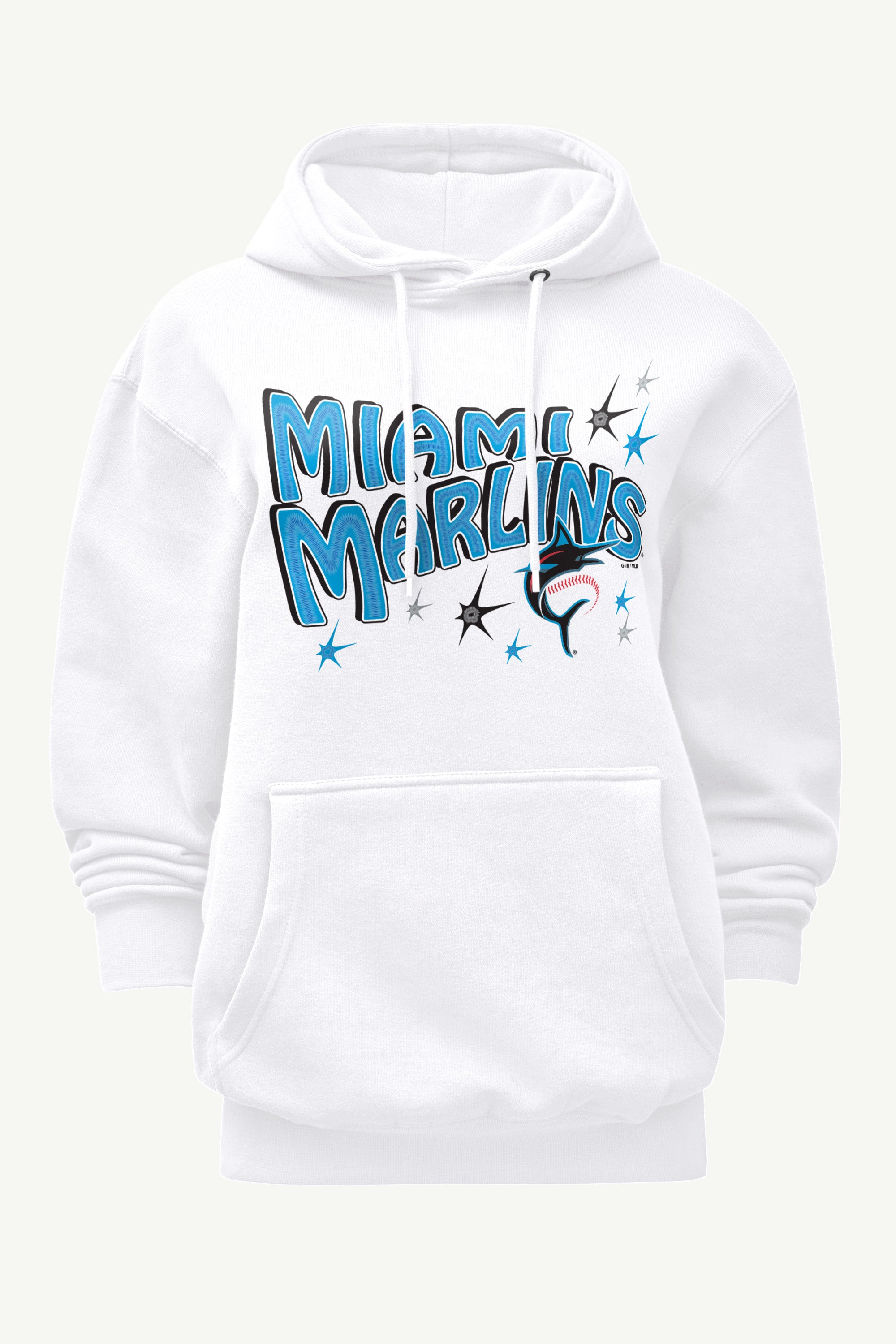 WOMENS MIAMI MARLINS FIREWORKS HOODIE View 1 WOMENS MIAMI MARLINS FIREWORKS HOODIE View 1