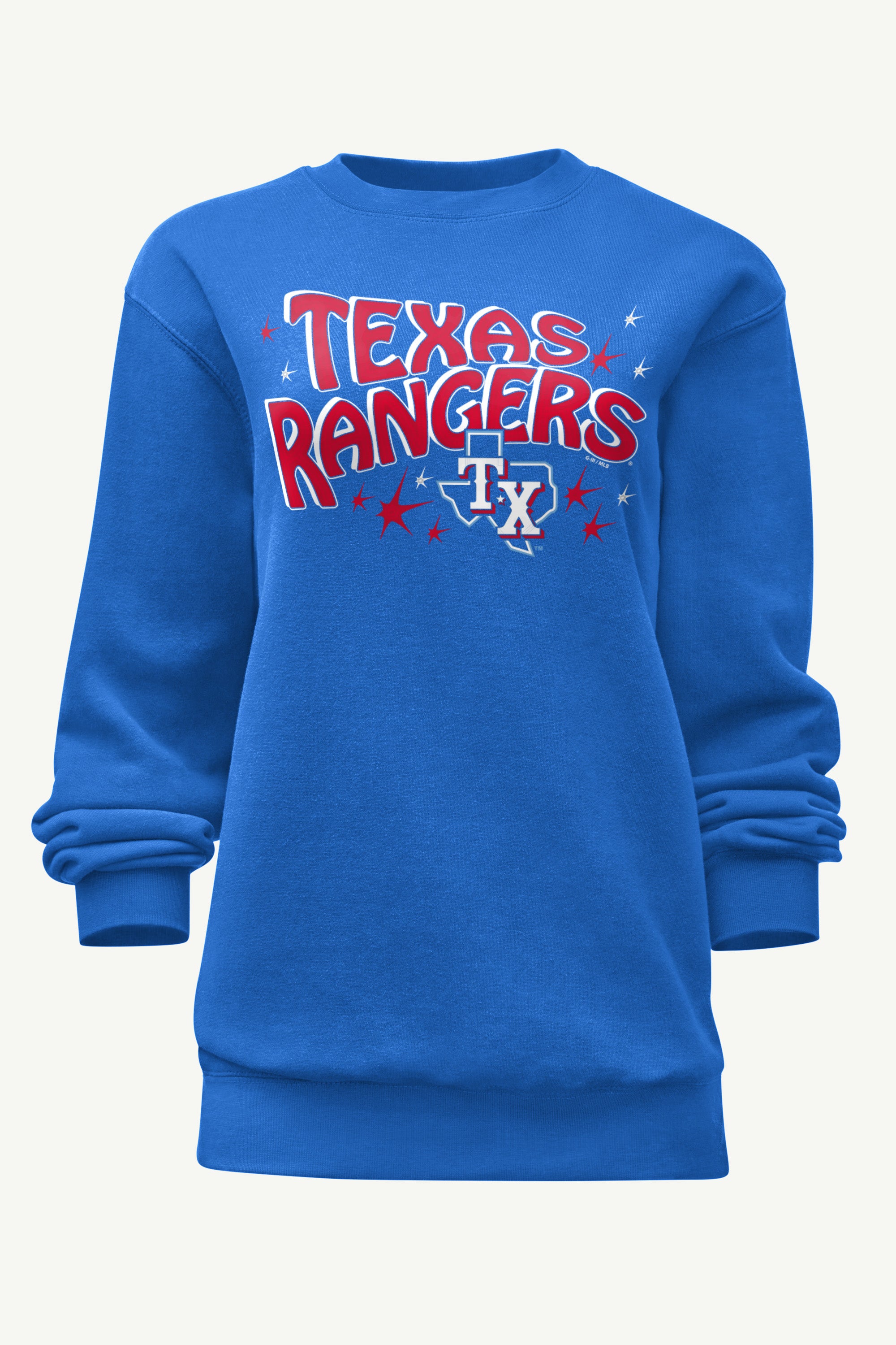 WOMENS TEXAS RANGERS FIREWORKS SWEATSHIRT View 1 | Texas Rangers WOMENS TEXAS RANGERS FIREWORKS SWEATSHIRT View 1 | Texas Rangers