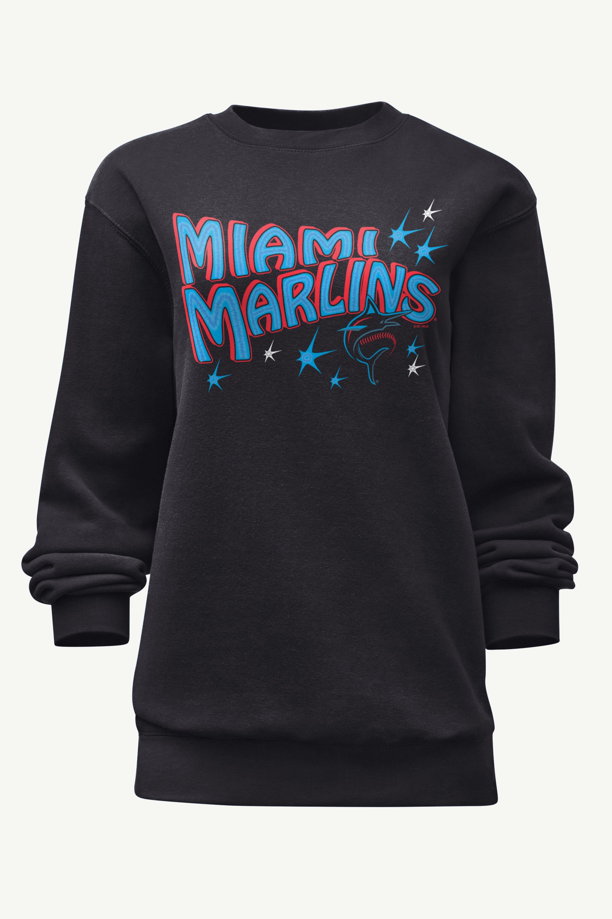 WOMENS MIAMI MARLINS FIREWORKS SWEATSHIRT View 1 WOMENS MIAMI MARLINS FIREWORKS SWEATSHIRT View 1