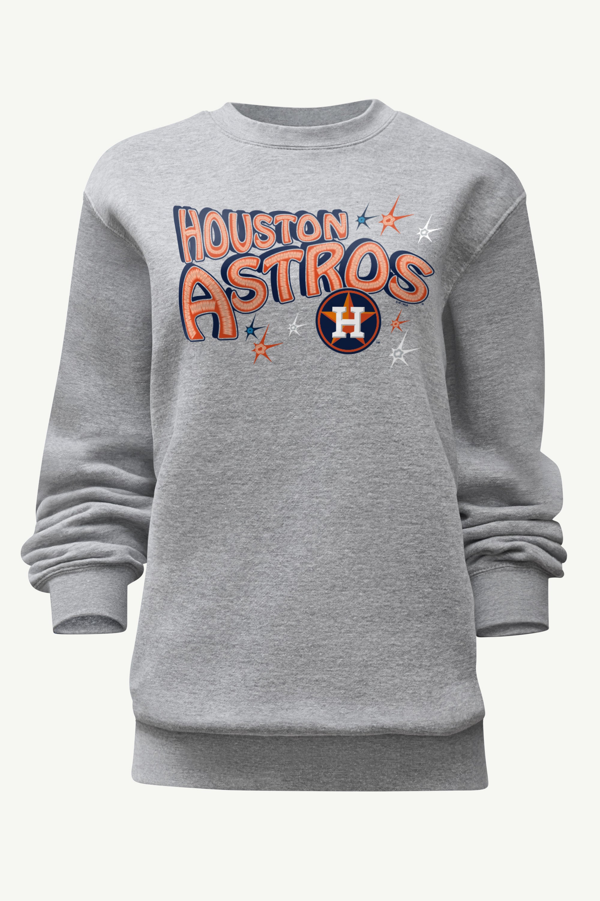 WOMENS HOUSTON ASTROS FIREWORKS SWEATSHIRT View 1 | Houston Astros WOMENS HOUSTON ASTROS FIREWORKS SWEATSHIRT View 1 | Houston Astros