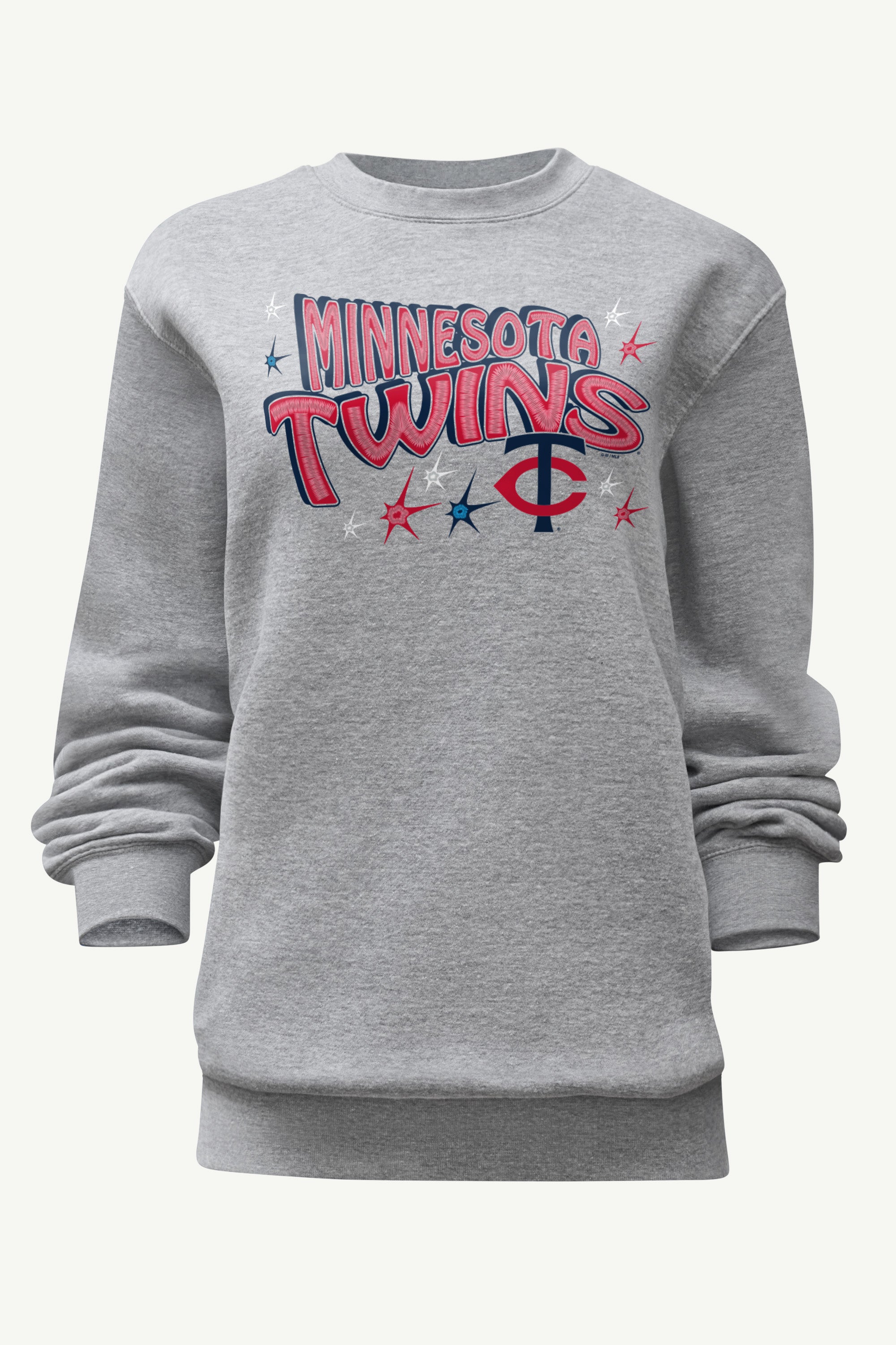 WOMENS MINNESOTA TWINS FIREWORKS SWEATSHIRT View 1 | Minnesota Twins WOMENS MINNESOTA TWINS FIREWORKS SWEATSHIRT View 1 | Minnesota Twins