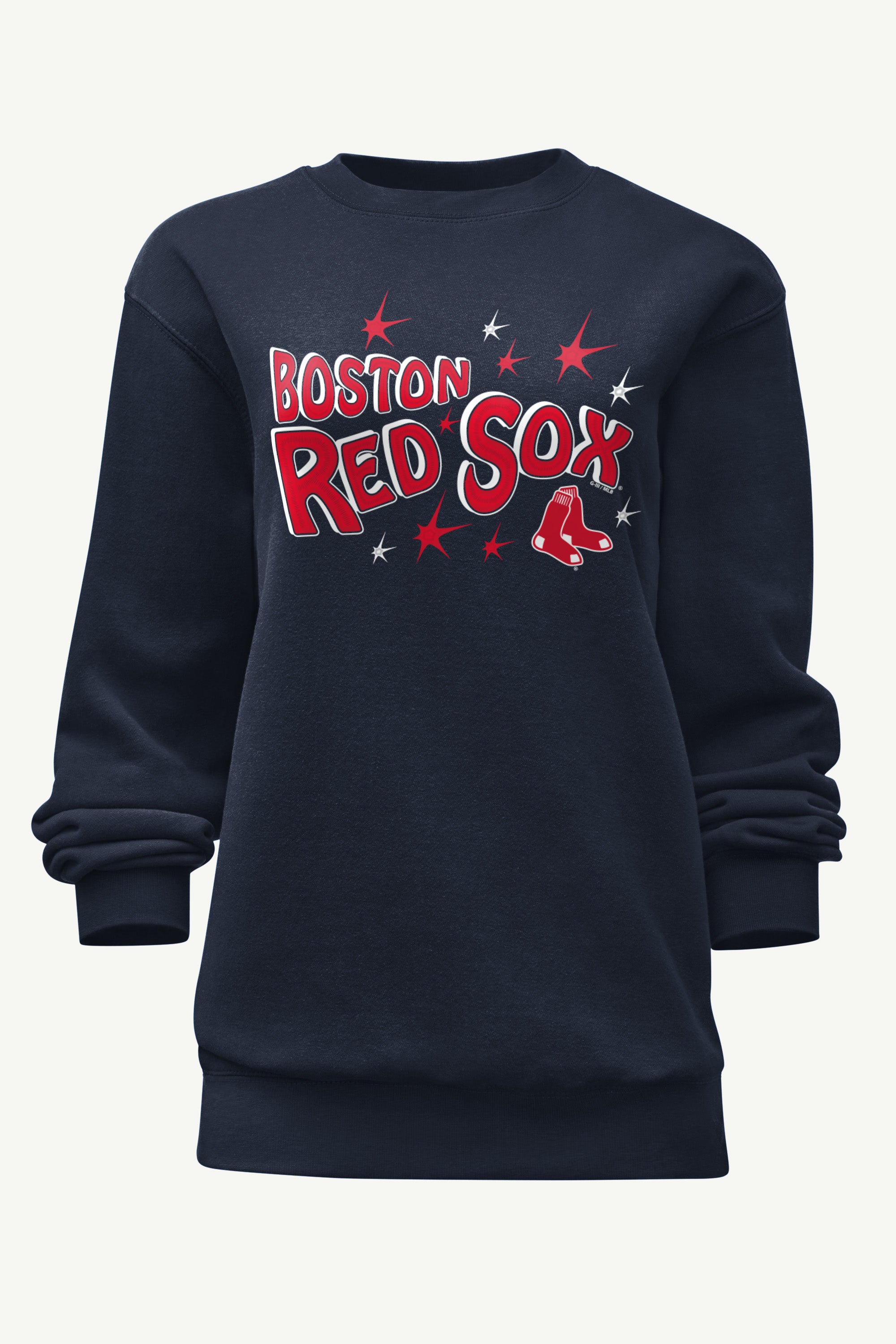 WOMENS BOSTON RED SOX FIREWORKS SWEATSHIRT View 1 | Boston Red Sox WOMENS BOSTON RED SOX FIREWORKS SWEATSHIRT View 1 | Boston Red Sox