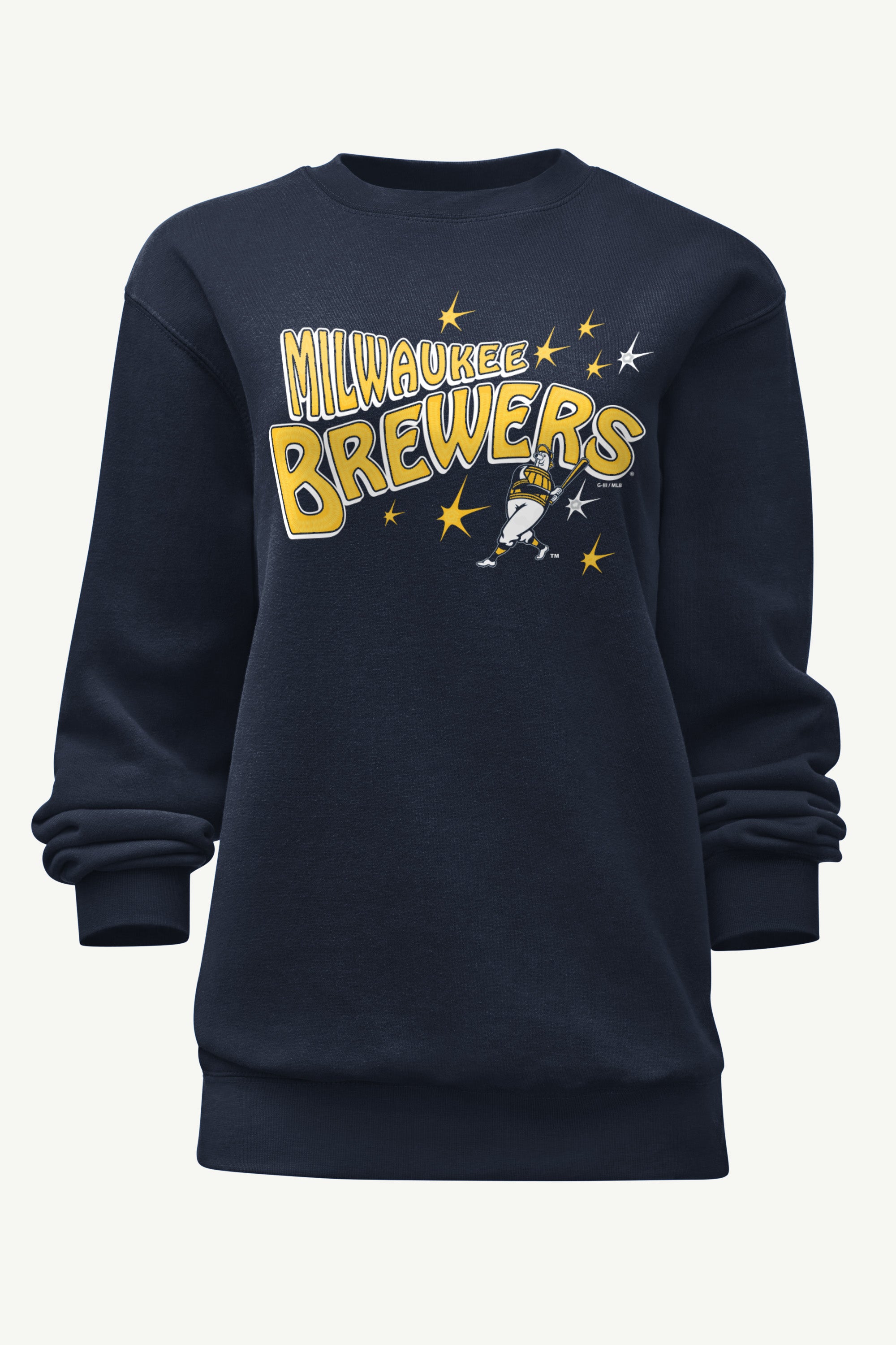 WOMENS MILWAUKEE BREWERS FIREWORKS SWEATSHIRT View 1 | Milwaukee Brewers WOMENS MILWAUKEE BREWERS FIREWORKS SWEATSHIRT View 1 | Milwaukee Brewers