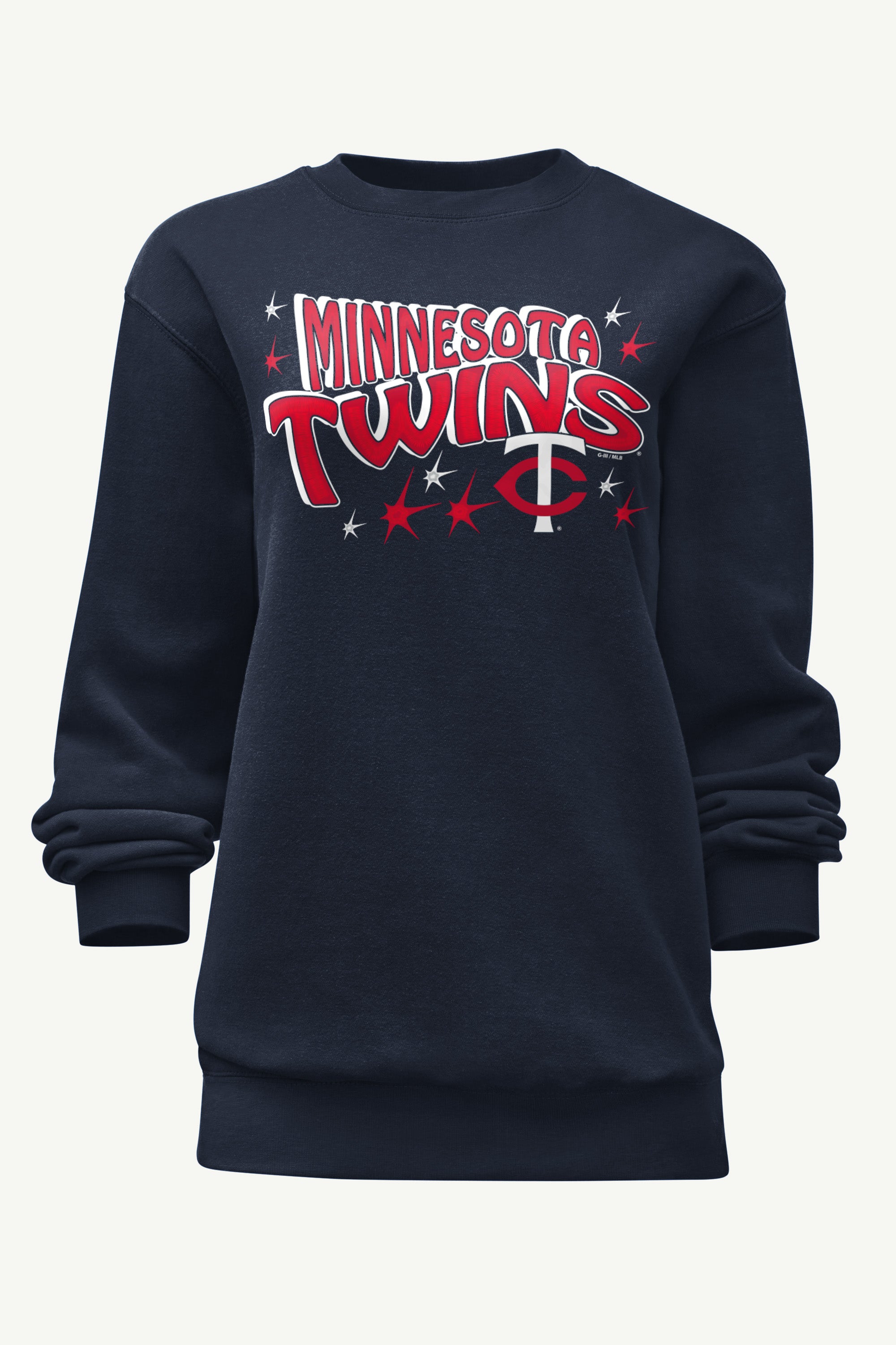 WOMENS MINNESOTA TWINS FIREWORKS SWEATSHIRT View 1 | Minnesota Twins WOMENS MINNESOTA TWINS FIREWORKS SWEATSHIRT View 1 | Minnesota Twins