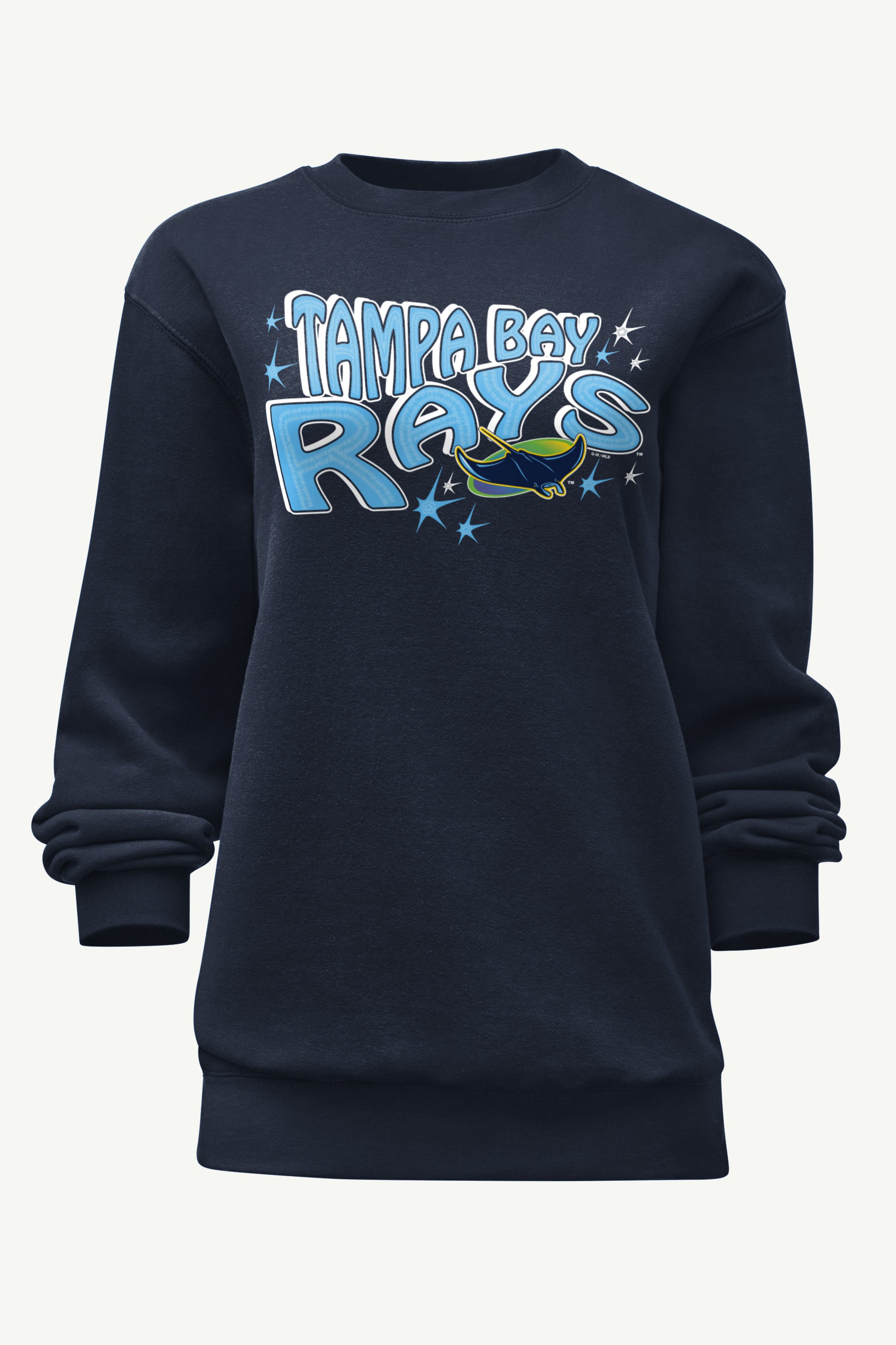 WOMENS TAMPA BAY RAYS FIREWORKS SWEATSHIRT View 1 | Tampa Bay Rays WOMENS TAMPA BAY RAYS FIREWORKS SWEATSHIRT View 1 | Tampa Bay Rays
