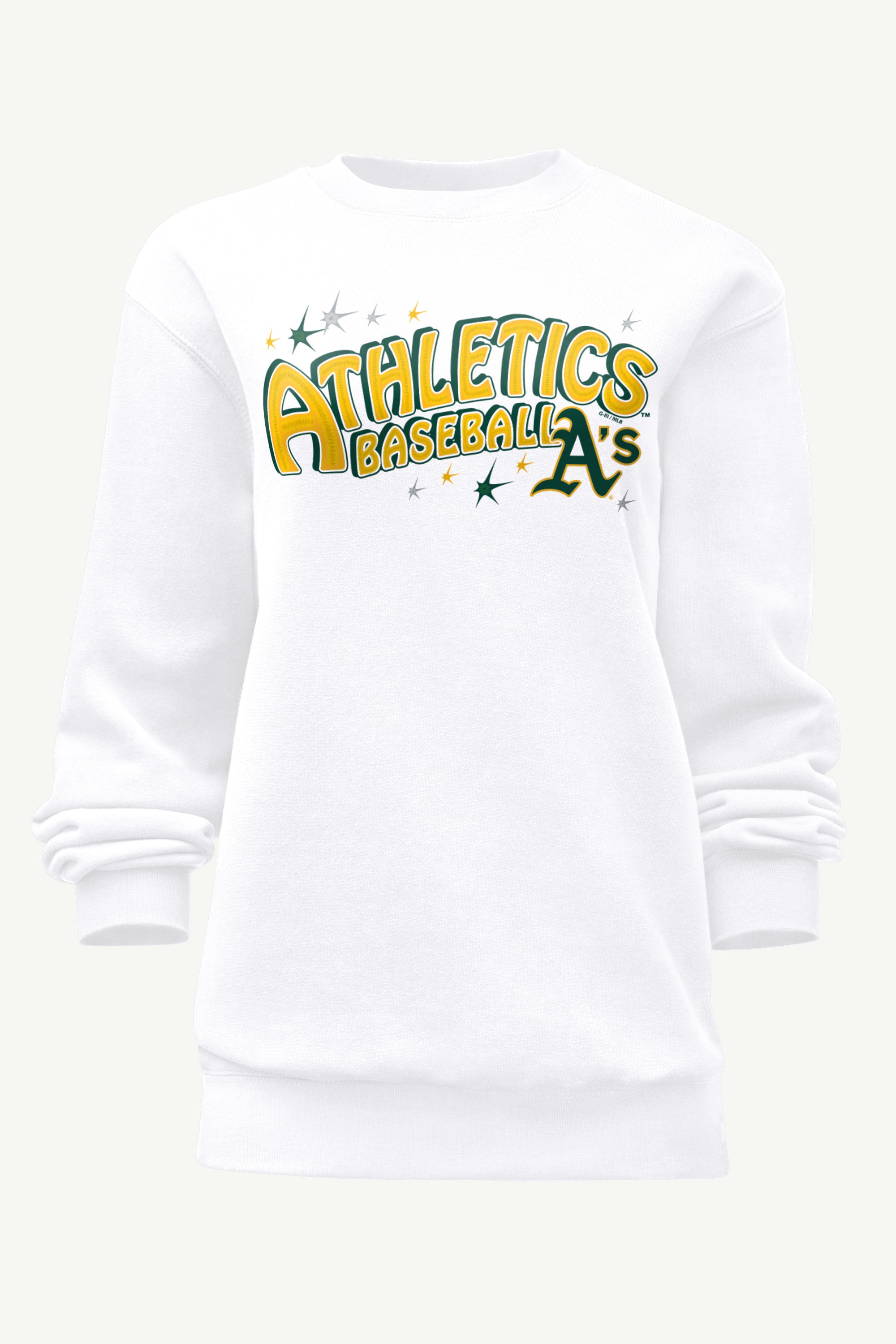 WOMENS OAKLAND ATHLETICS FIREWORKS SWEATSHIRT View 1 WOMENS OAKLAND ATHLETICS FIREWORKS SWEATSHIRT View 1