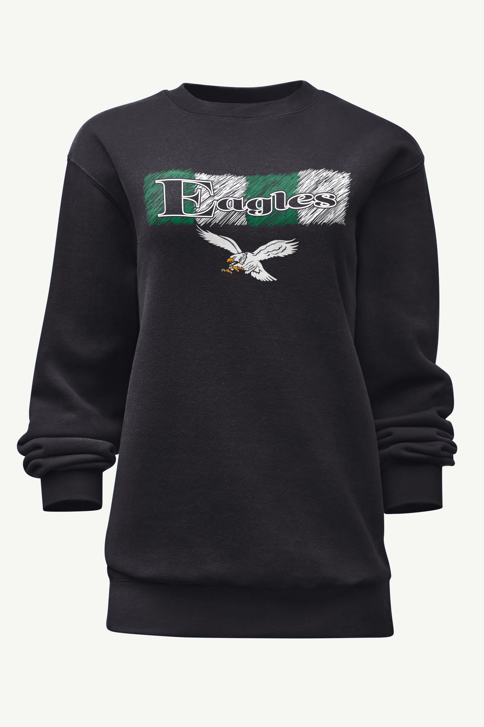 WOMENS PHILADELPHIA EAGLES COLOR SHADDING SWEATSHIRT View 1 | Philadelphia Eagles WOMENS PHILADELPHIA EAGLES COLOR SHADDING SWEATSHIRT View 1 | Philadelphia Eagles