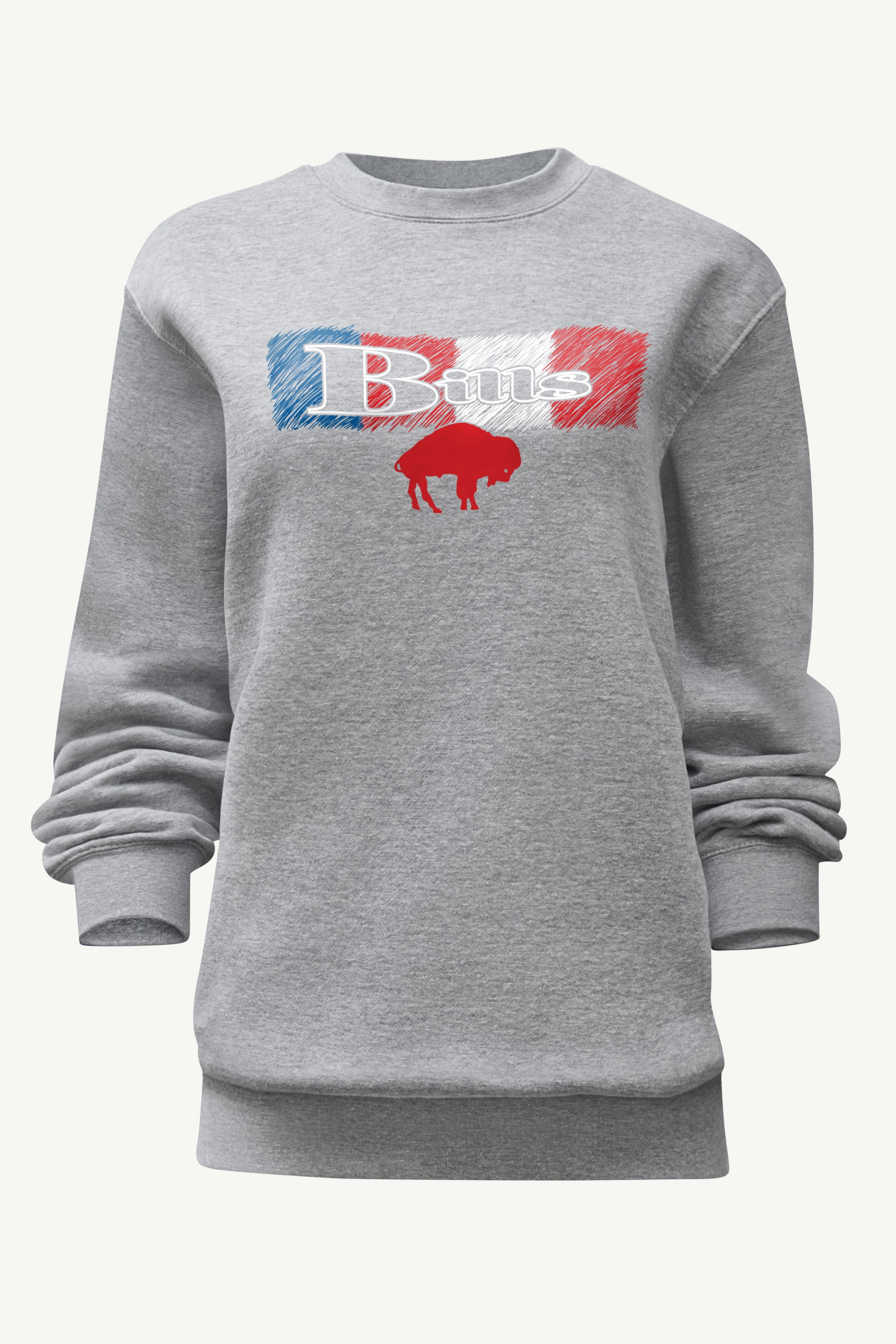 WOMENS BUFFALO BILLS COLOR SHADDING SWEATSHIRT View 1 | NFL WOMENS BUFFALO BILLS COLOR SHADDING SWEATSHIRT View 1 | NFL