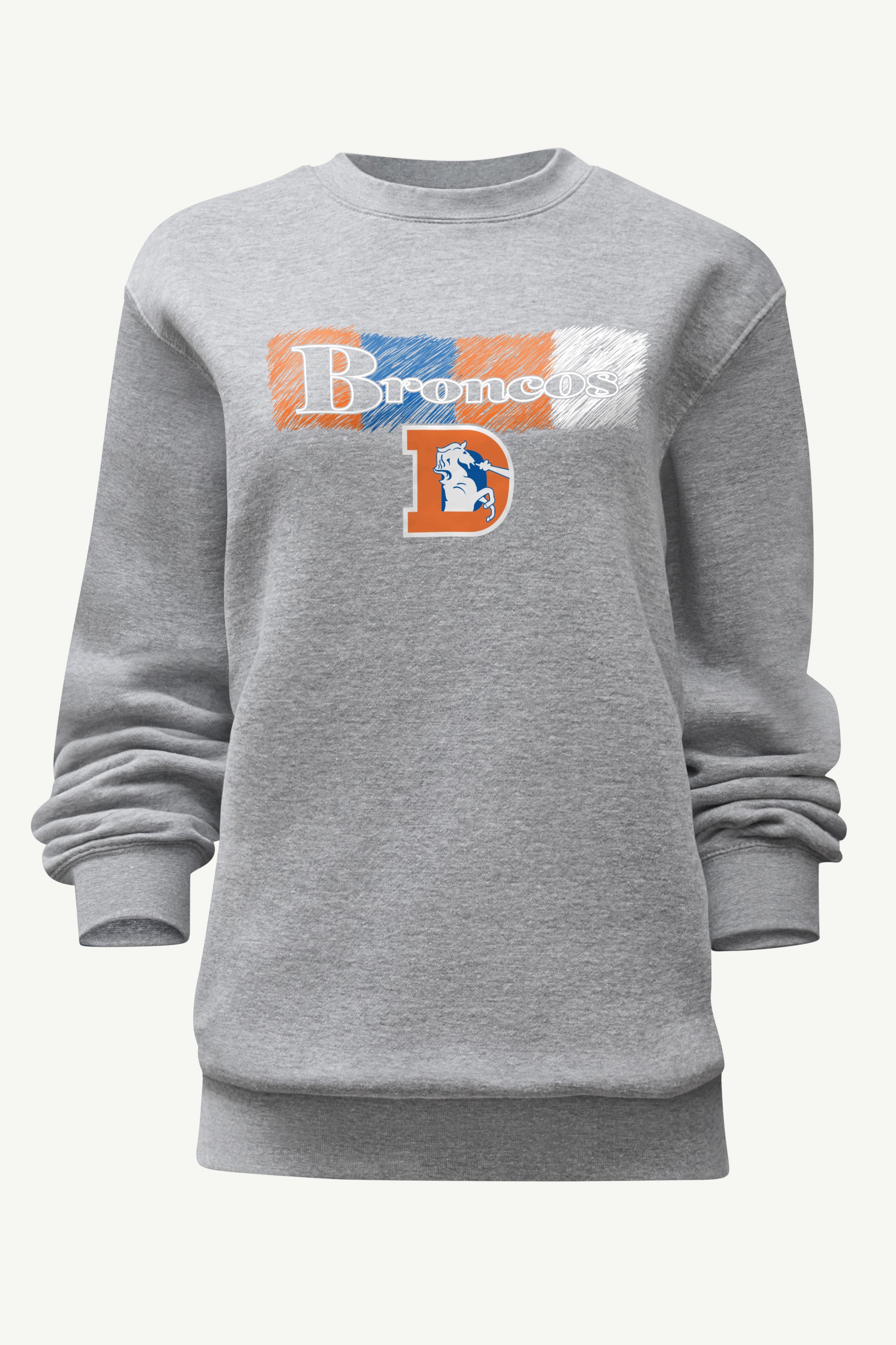 WOMENS DENVER BRONCOS COLOR SHADDING SWEATSHIRT View 1 | NFL WOMENS DENVER BRONCOS COLOR SHADDING SWEATSHIRT View 1 | NFL