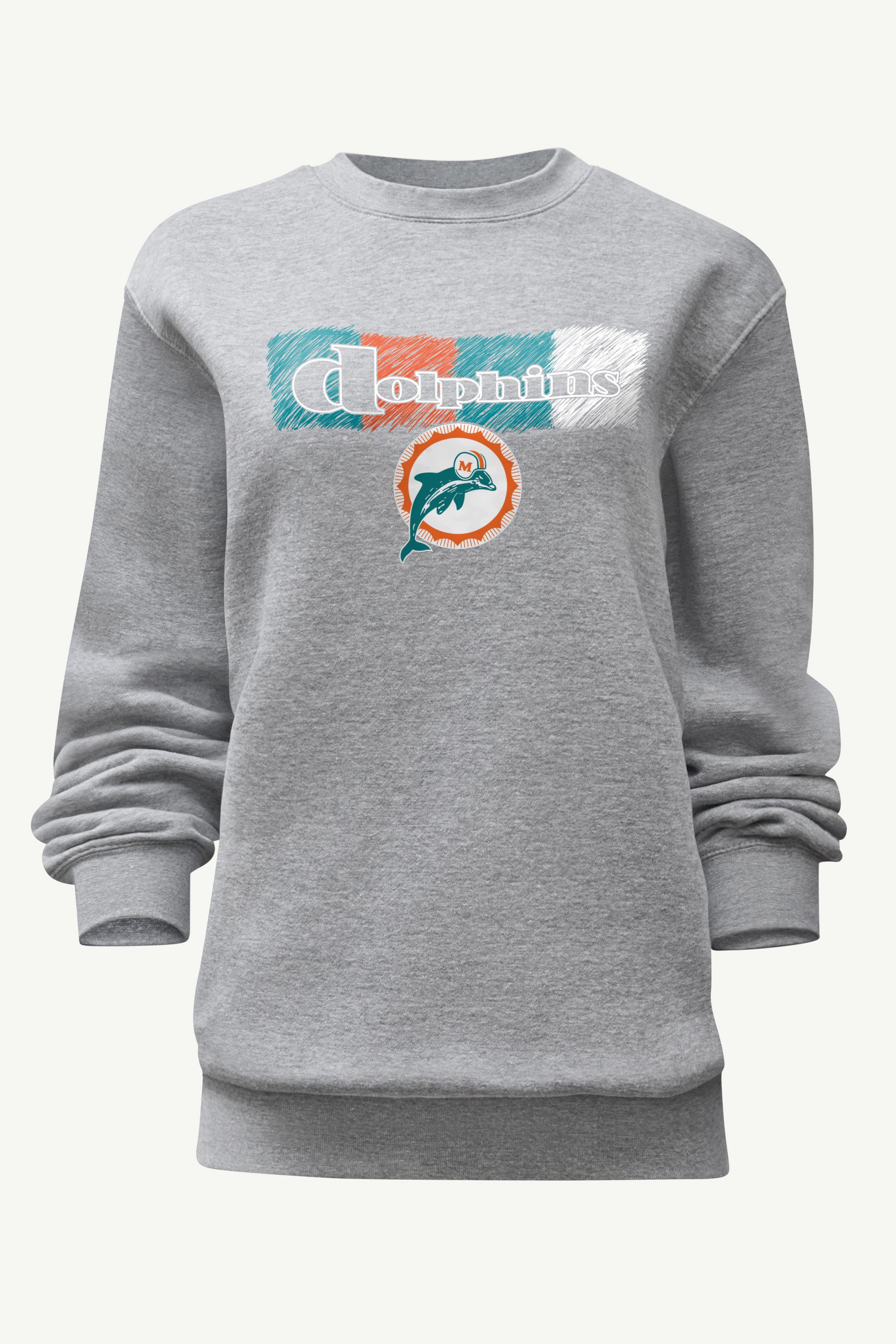 WOMENS MIAMI DOLPHINS COLOR SHADDING SWEATSHIRT View 1 | NFL WOMENS MIAMI DOLPHINS COLOR SHADDING SWEATSHIRT View 1 | NFL