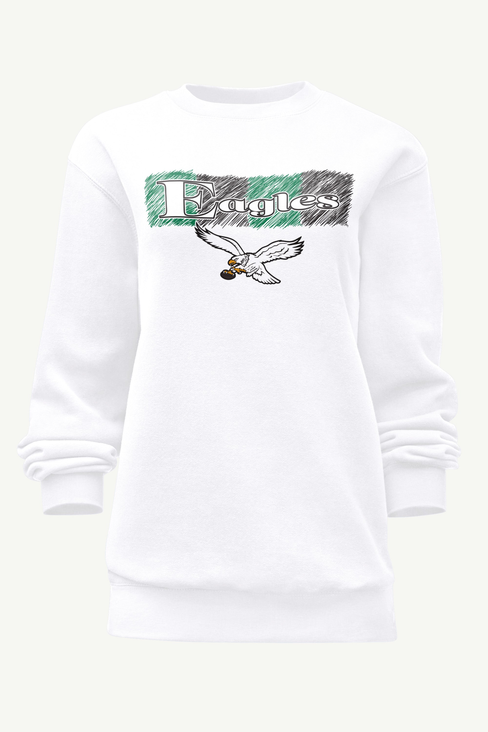 WOMENS PHILADELPHIA EAGLES COLOR SHADDING SWEATSHIRT View 1 | Philadelphia Eagles WOMENS PHILADELPHIA EAGLES COLOR SHADDING SWEATSHIRT View 1 | Philadelphia Eagles
