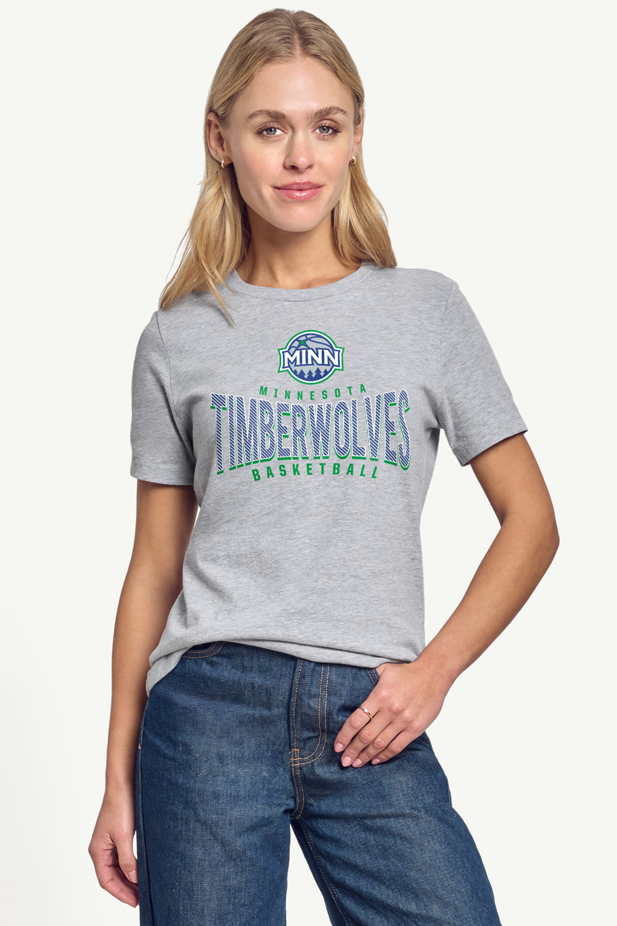 WOMENS MINNESOTA TIMBERWOLVES UNDER THE ARCH T SHIRT View 1 | Minnesota Timberwolves WOMENS MINNESOTA TIMBERWOLVES UNDER THE ARCH T SHIRT View 1 | Minnesota Timberwolves