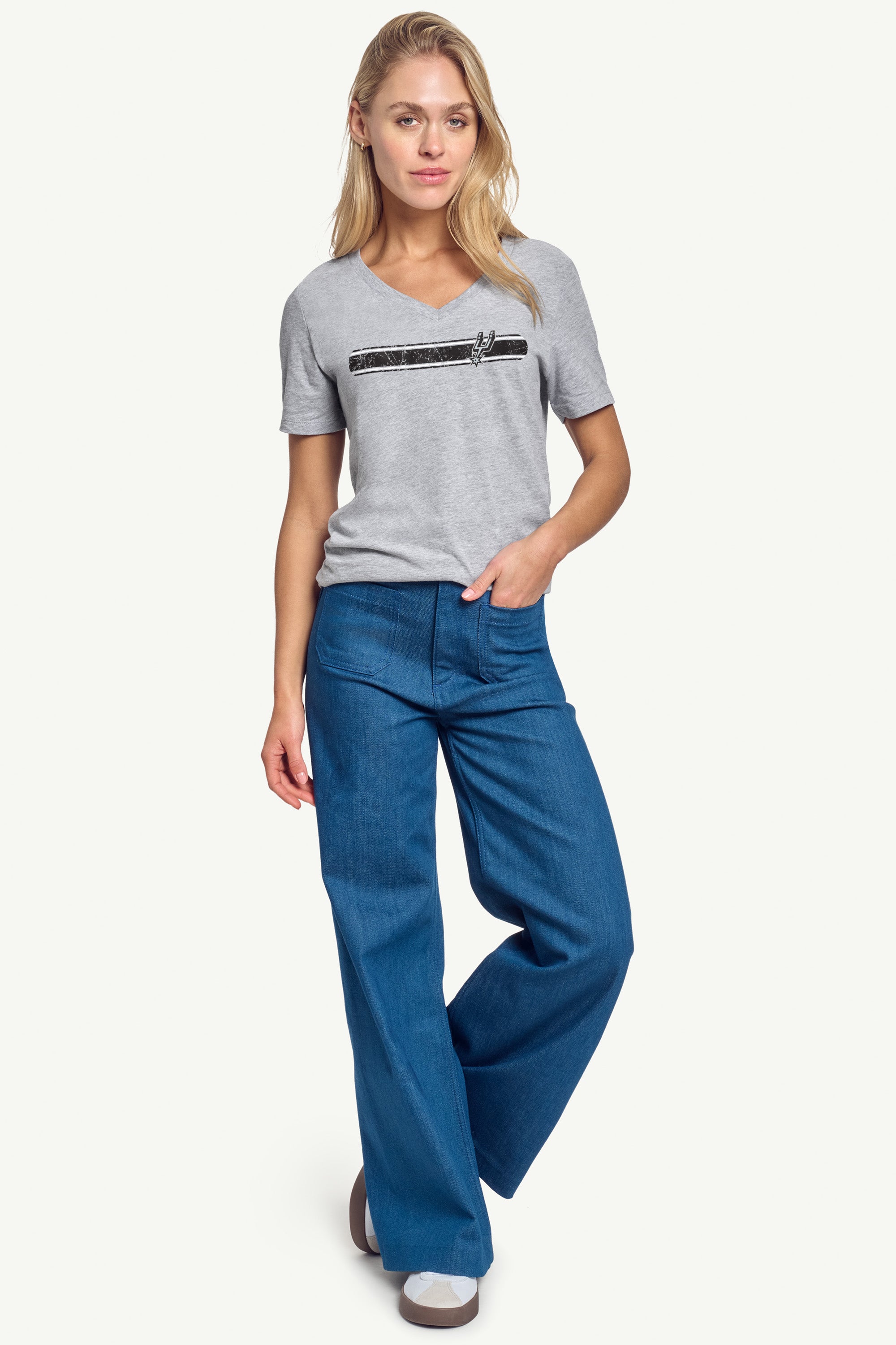 WOMENS SAN ANTONIO TEAM STRIPE T-SHIRT View 3 | Women's New Arrivals WOMENS SAN ANTONIO TEAM STRIPE T-SHIRT View 3 | Women's New Arrivals