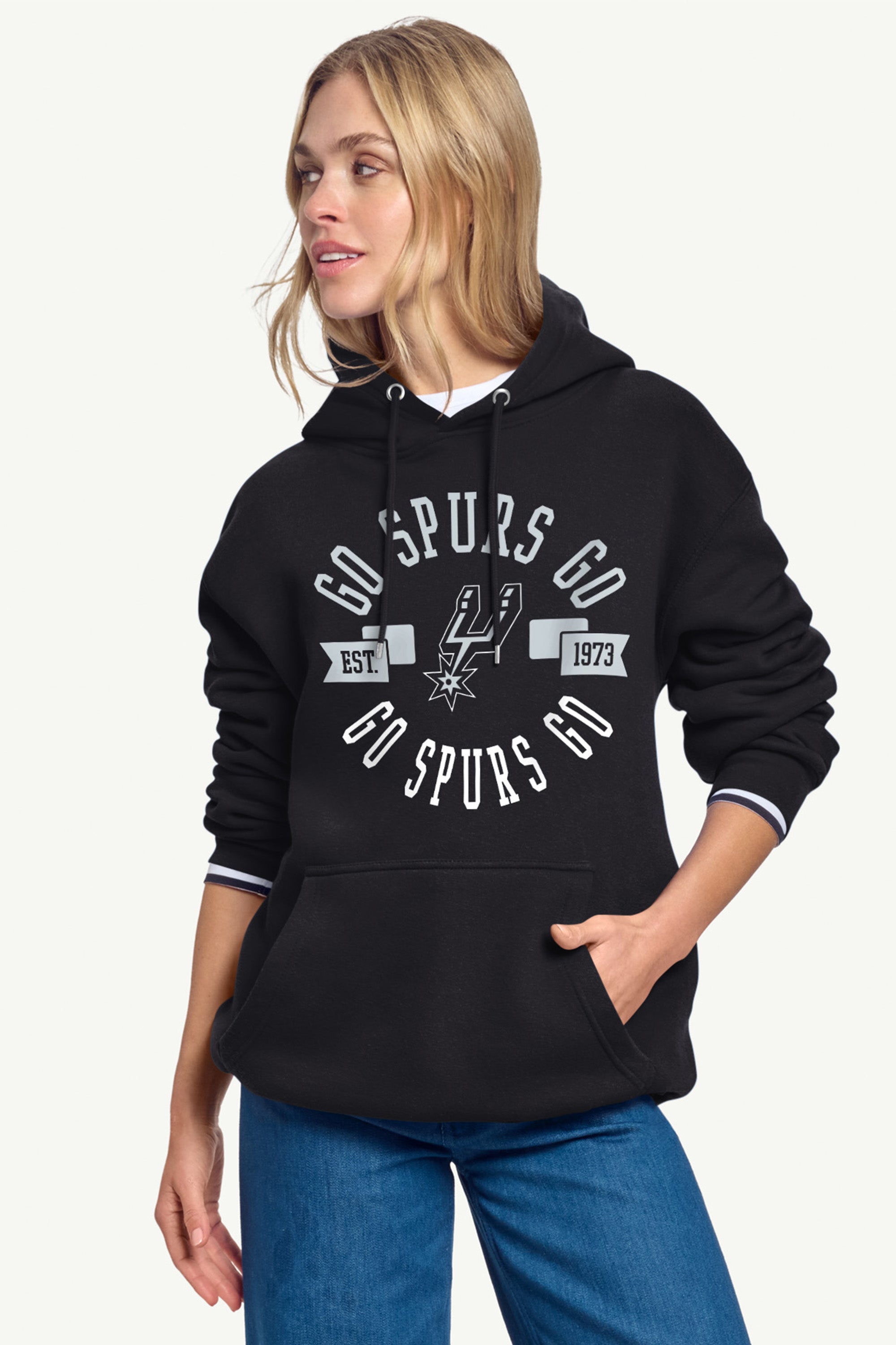 WOMENS SAN ANTONIO SPURS GO SPURS GO HOODIE View 1 WOMENS SAN ANTONIO SPURS GO SPURS GO HOODIE View 1