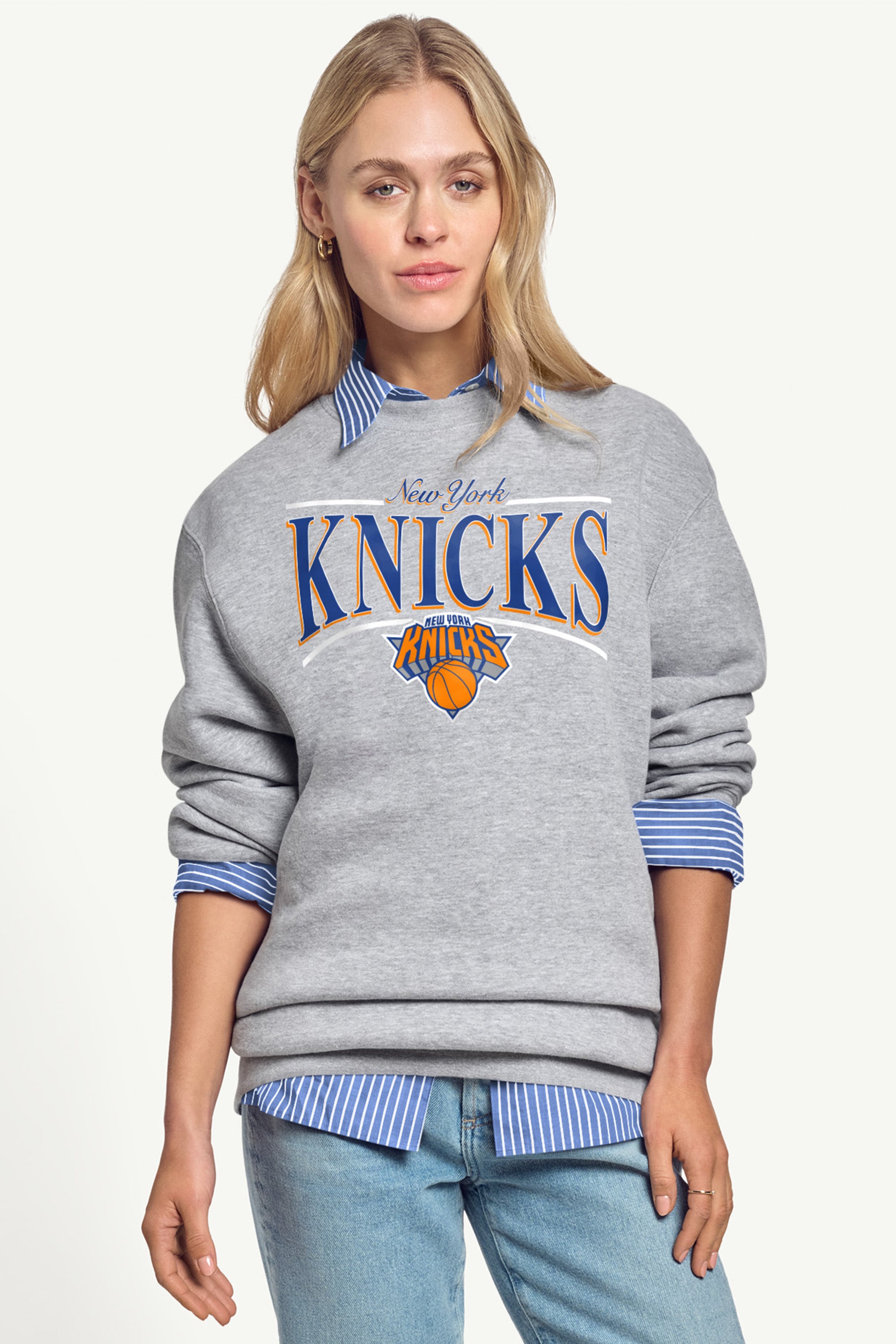 WOMENS NEW YORK KNICKS ARCH SWEATSHIRT View 1 | New York Knicks WOMENS NEW YORK KNICKS ARCH SWEATSHIRT View 1 | New York Knicks