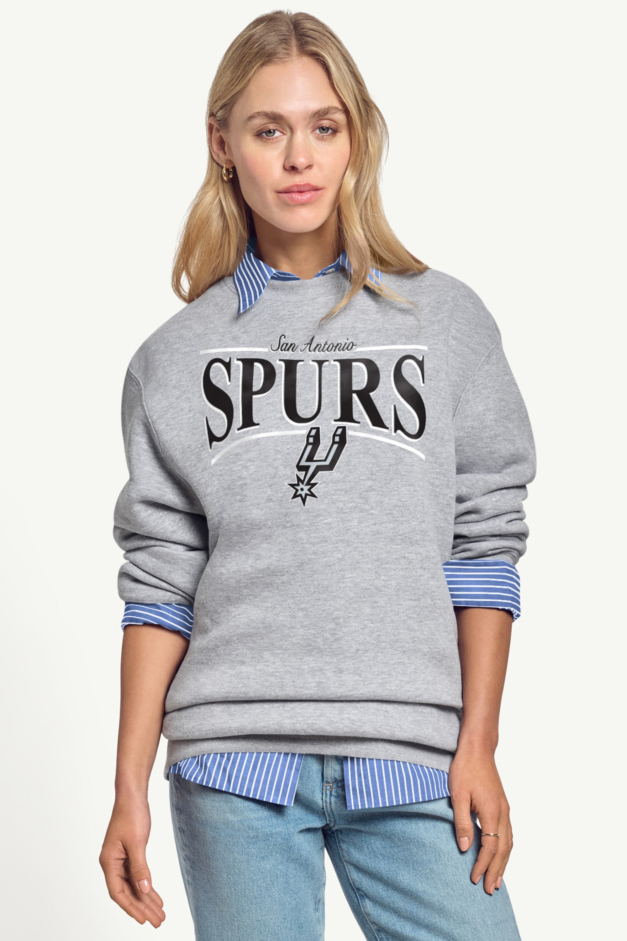 WOMENS SAN ANTONIO SPURS ARCH SWEATSHIRT View 1 | San Antonio Spurs WOMENS SAN ANTONIO SPURS ARCH SWEATSHIRT View 1 | San Antonio Spurs