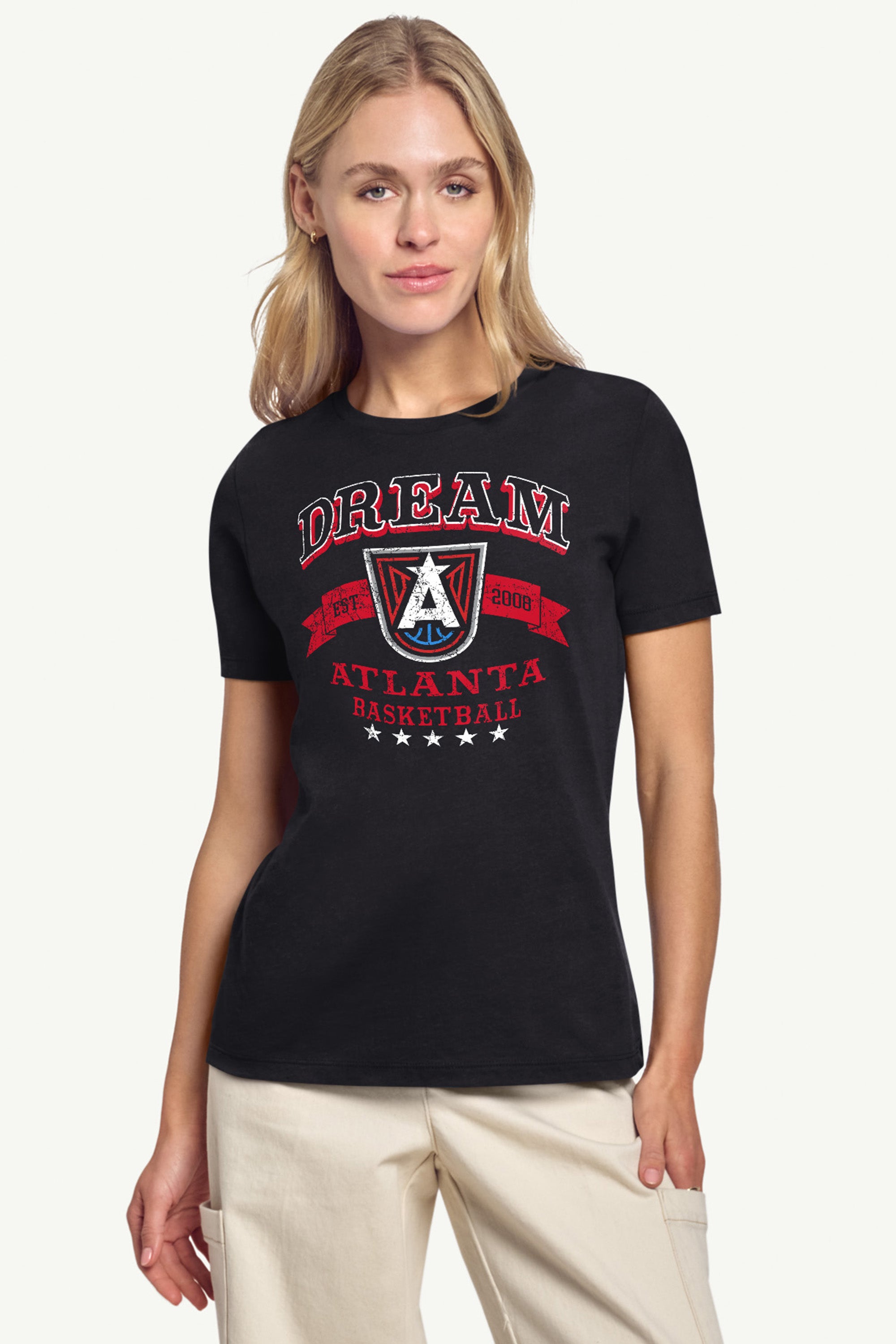 WOMENS WNBA ATLANTA DREAM BLEACHERS & BANNER T SHIRT View 4 | Atlanta Dream WOMENS WNBA ATLANTA DREAM BLEACHERS & BANNER T SHIRT View 4 | Atlanta Dream