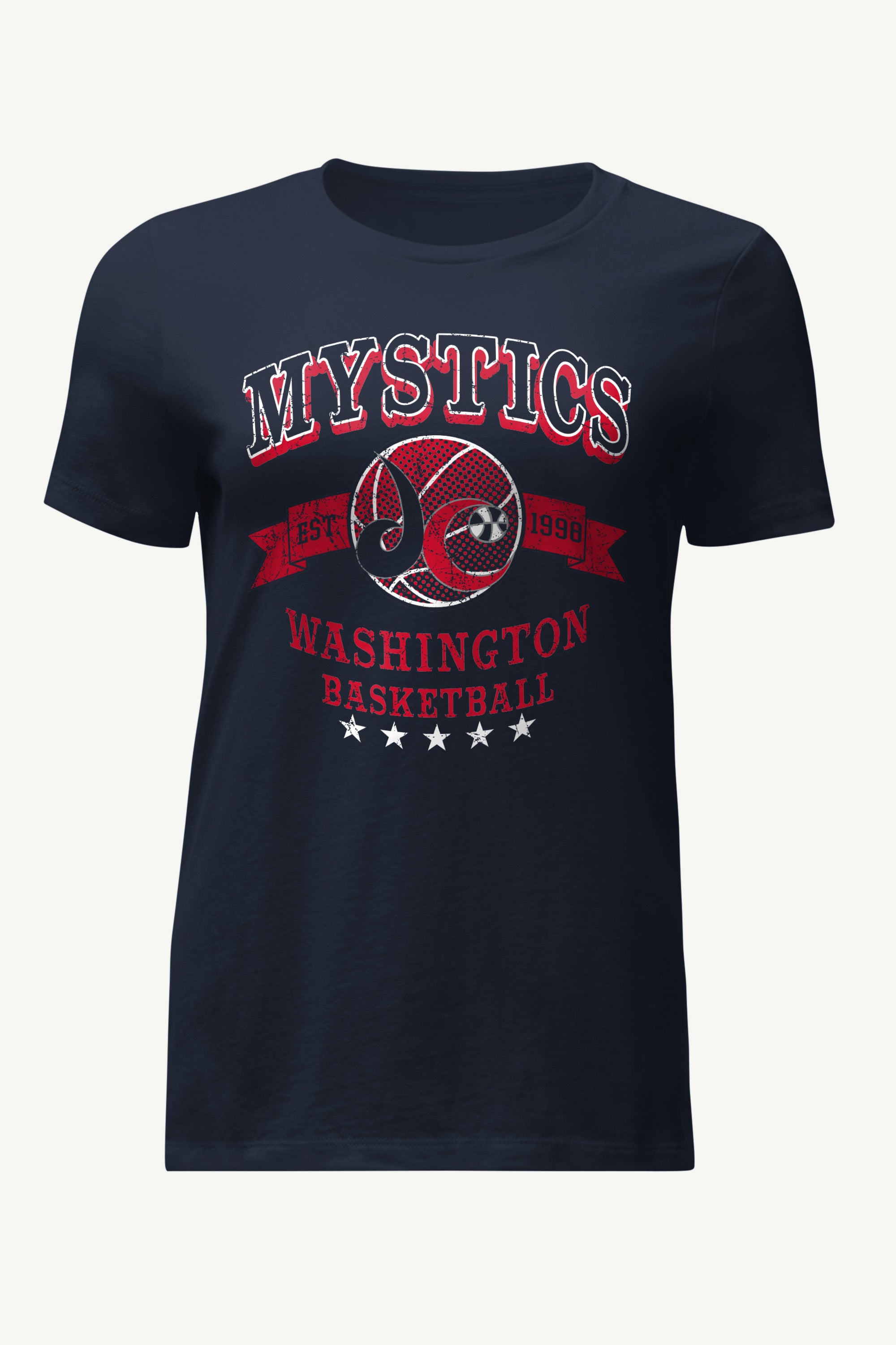 WOMENS WNBA WASHINGTON MYSTICS BLEACHERS & BANNER T SHIRT View 1 | Washington Mystics WOMENS WNBA WASHINGTON MYSTICS BLEACHERS & BANNER T SHIRT View 1 | Washington Mystics