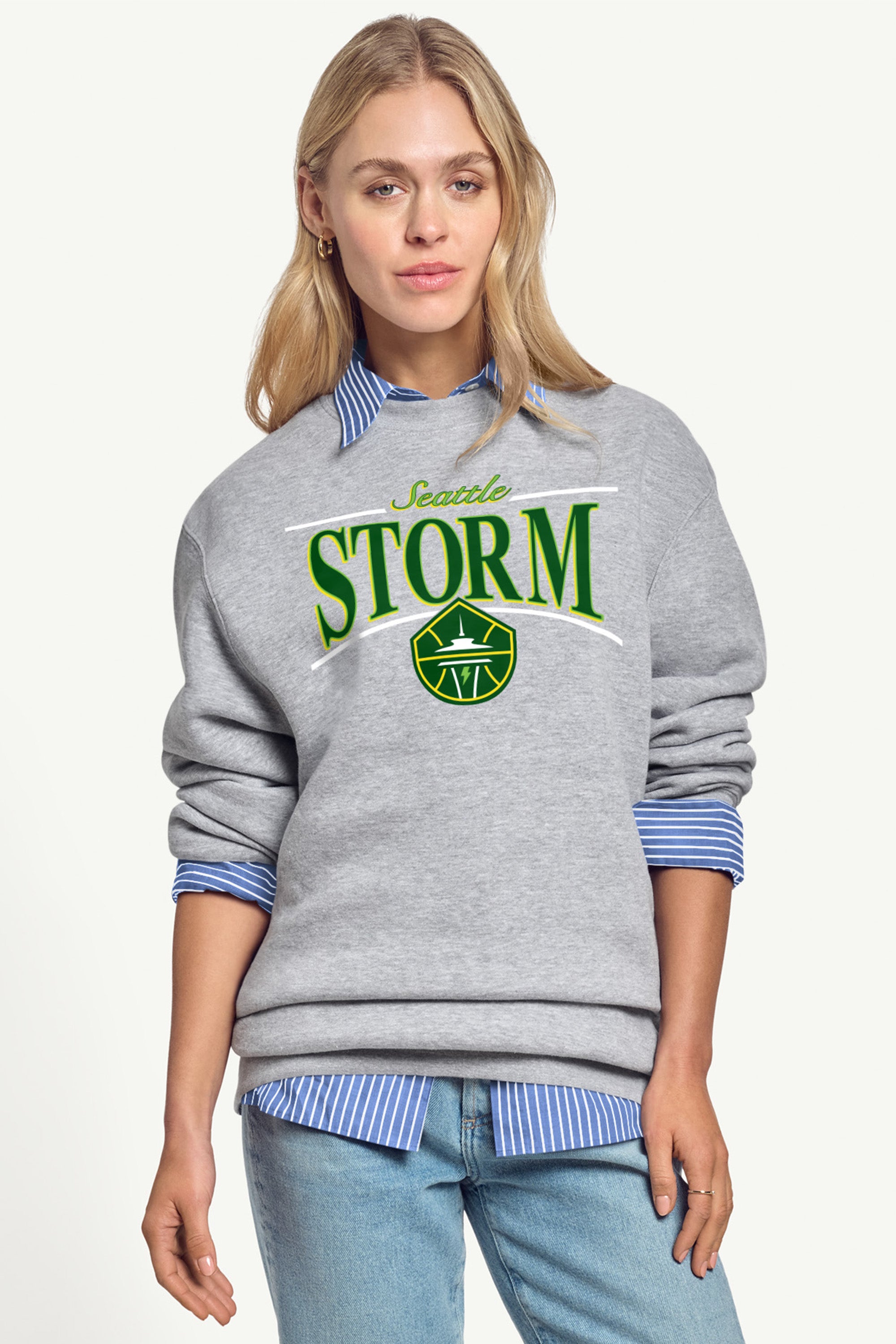 WOMENS WNBA SEATTLE STORM ARCH SWEATSHIRT View 4 | Seattle Storm WOMENS WNBA SEATTLE STORM ARCH SWEATSHIRT View 4 | Seattle Storm