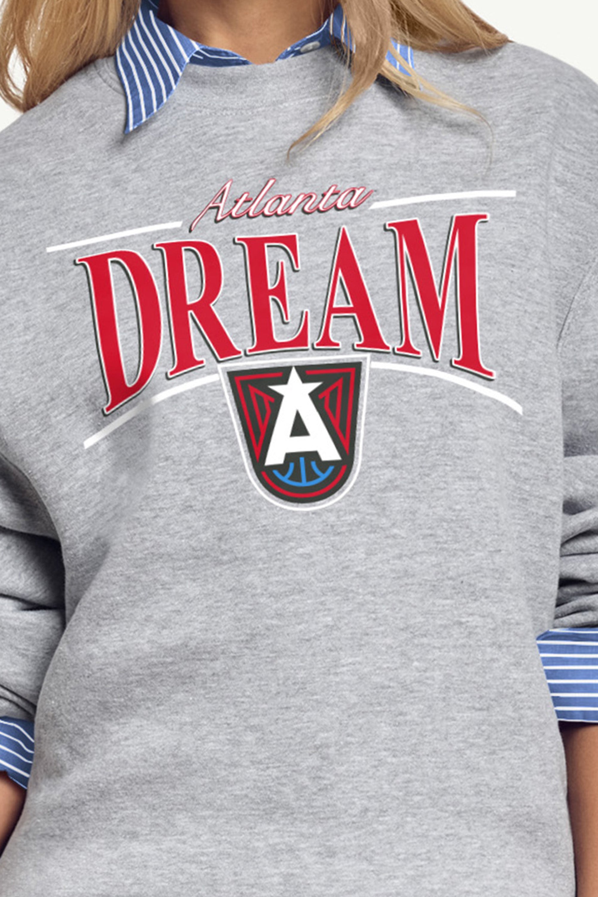 WOMENS WNBA ATLANTA DREAM ARCH SWEATSHIRT View 2 | Atlanta Dream WOMENS WNBA ATLANTA DREAM ARCH SWEATSHIRT View 2 | Atlanta Dream