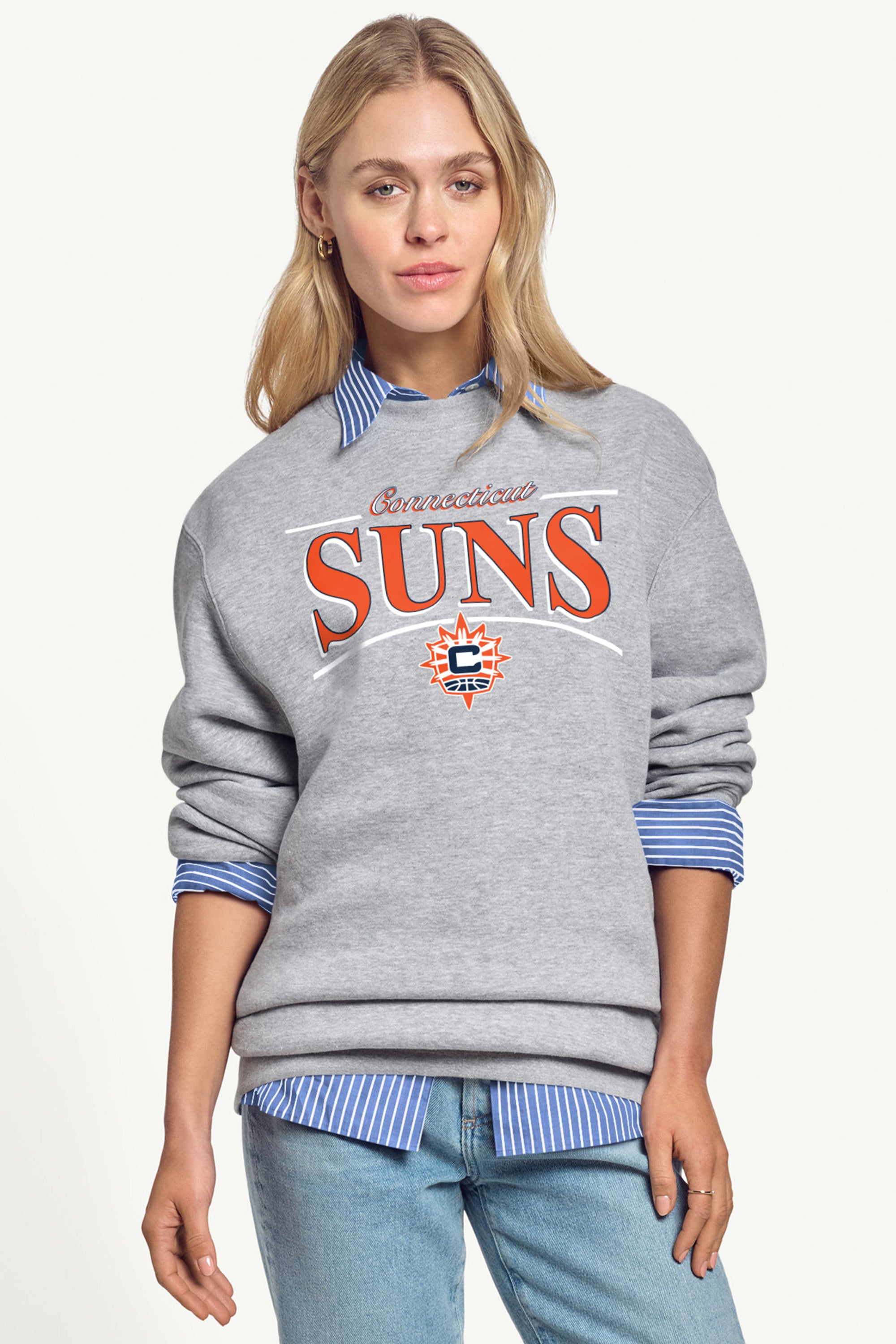 WOMENS WNBA CONECTICUT SUNS ARCH SWEATSHIRT View 4 | Connecticut Sun WOMENS WNBA CONECTICUT SUNS ARCH SWEATSHIRT View 4 | Connecticut Sun
