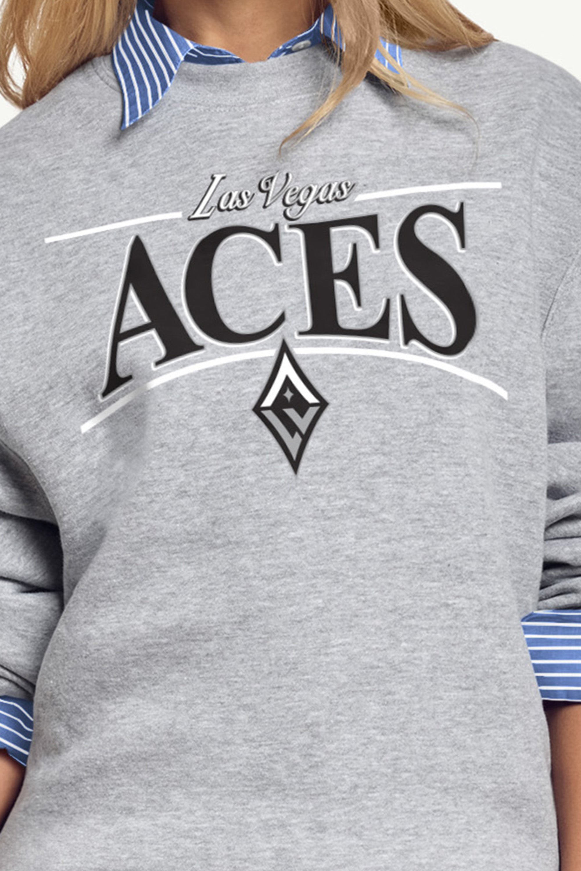 WOMENS WNBA LAS VEGAS ACES ARCH SWEATSHIRT View 2 | Las Vegas Aces WOMENS WNBA LAS VEGAS ACES ARCH SWEATSHIRT View 2 | Las Vegas Aces