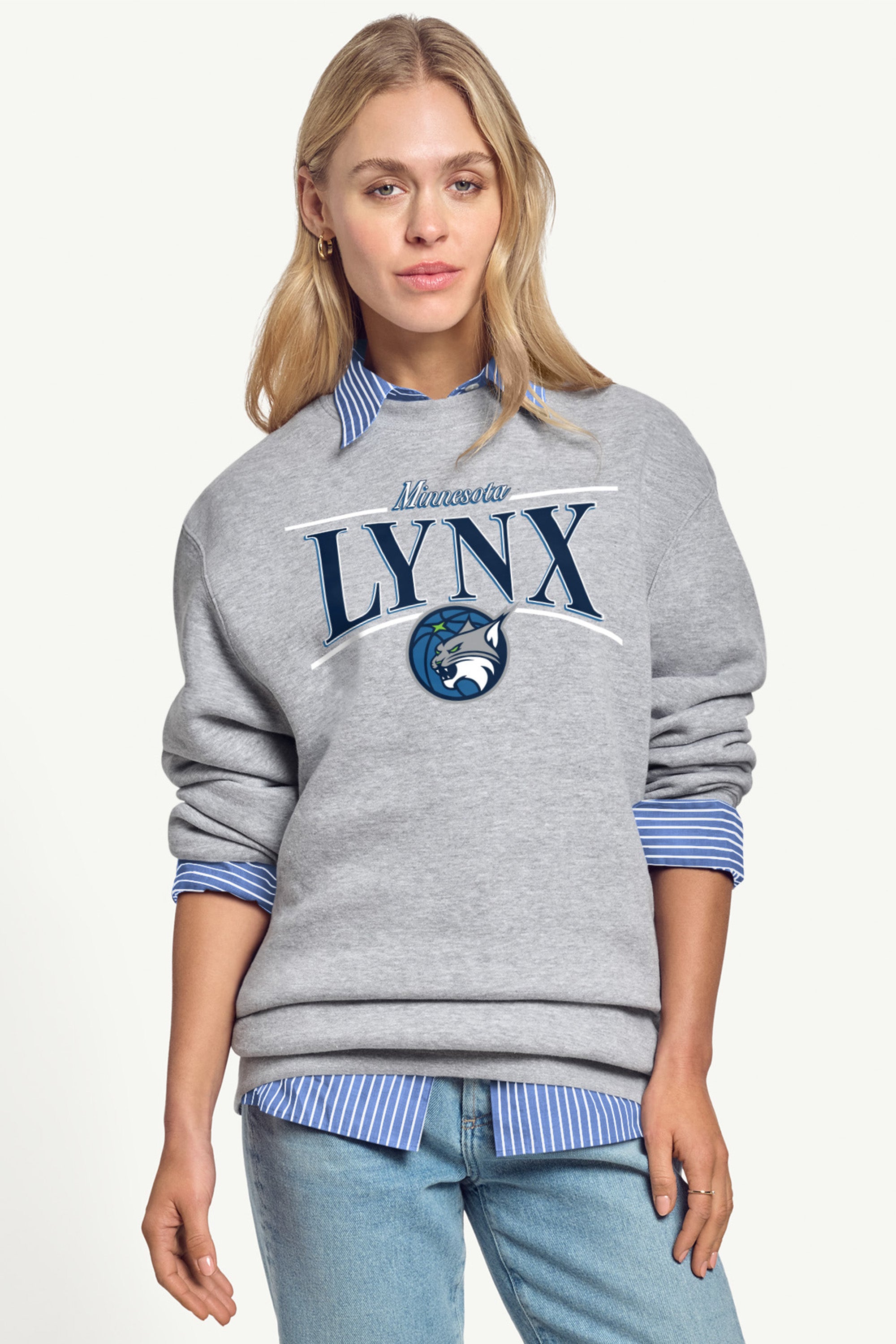 WOMENS WNBA MINNESOTA LYNX ARCH SWEATSHIRT View 4 | Minnesota Lynx WOMENS WNBA MINNESOTA LYNX ARCH SWEATSHIRT View 4 | Minnesota Lynx