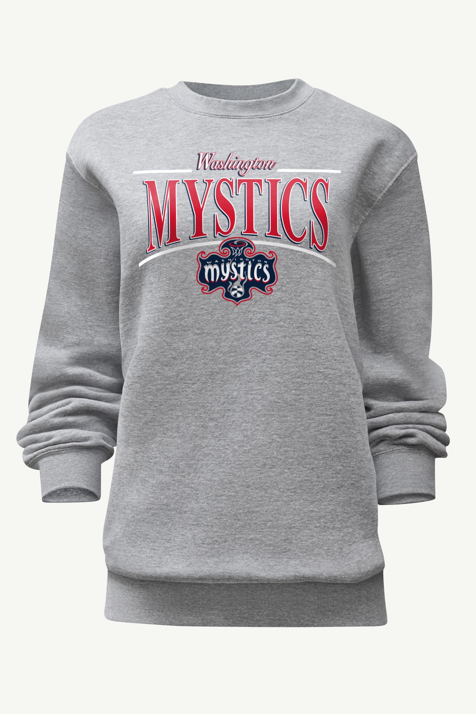 WOMENS WNBA WASHINGTON MYSTICS ARCH SWEATSHIRT View 1 | Washington Mystics WOMENS WNBA WASHINGTON MYSTICS ARCH SWEATSHIRT View 1 | Washington Mystics