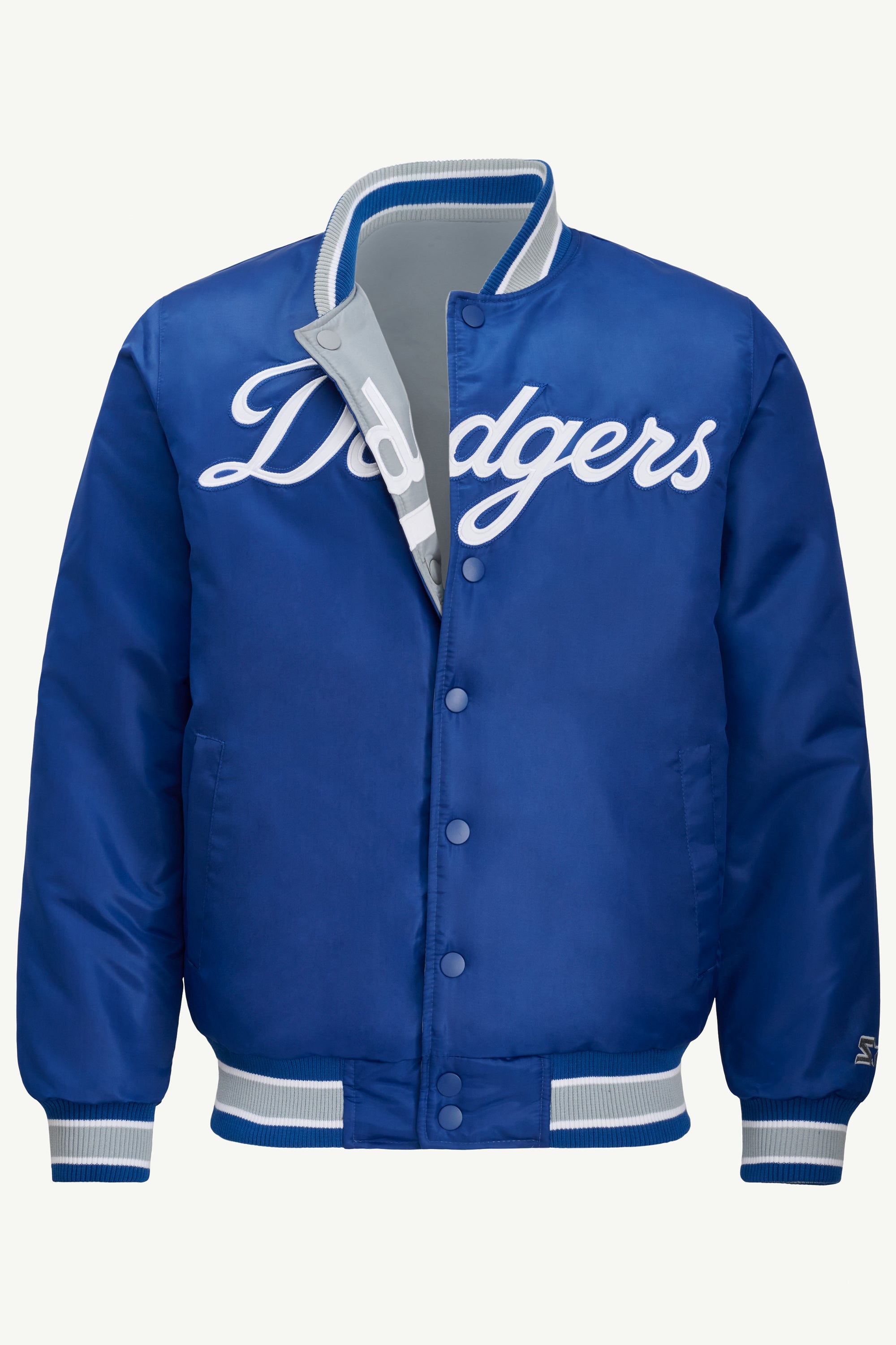 MENS LA DODGERS REVERSIBLE SATIN JACKET View 1 | STARTER CLASSICS